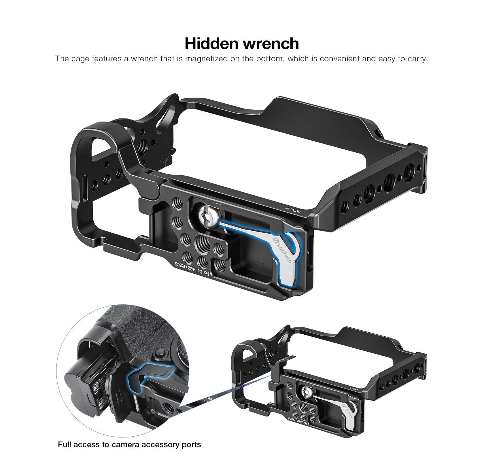 Leofoto A7CR Camera Cage for Sony A7C and A7C II