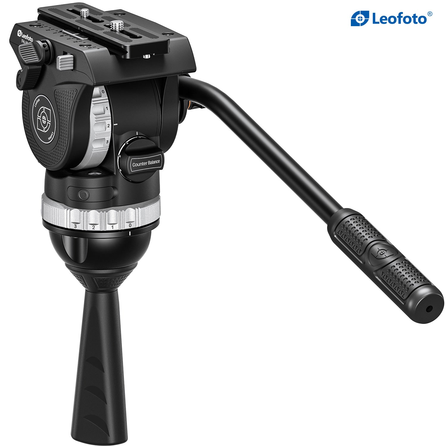 Leofoto FH-10 Professional Fluid Video Head (75mm Bowl) - Arca Standar