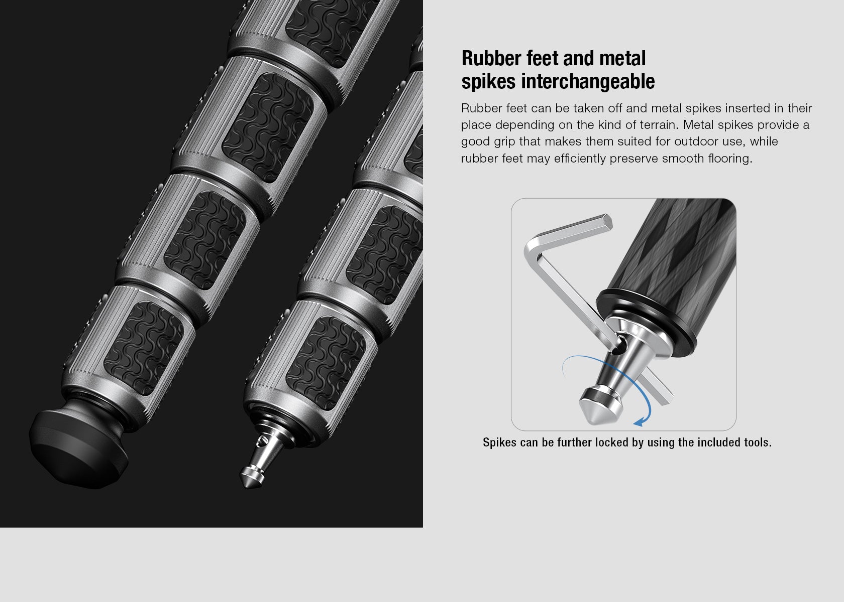 Leofoto MPC Series Upgraded Carbon Fiber Monopod with Case | Water-Resistant and Quick Positioning