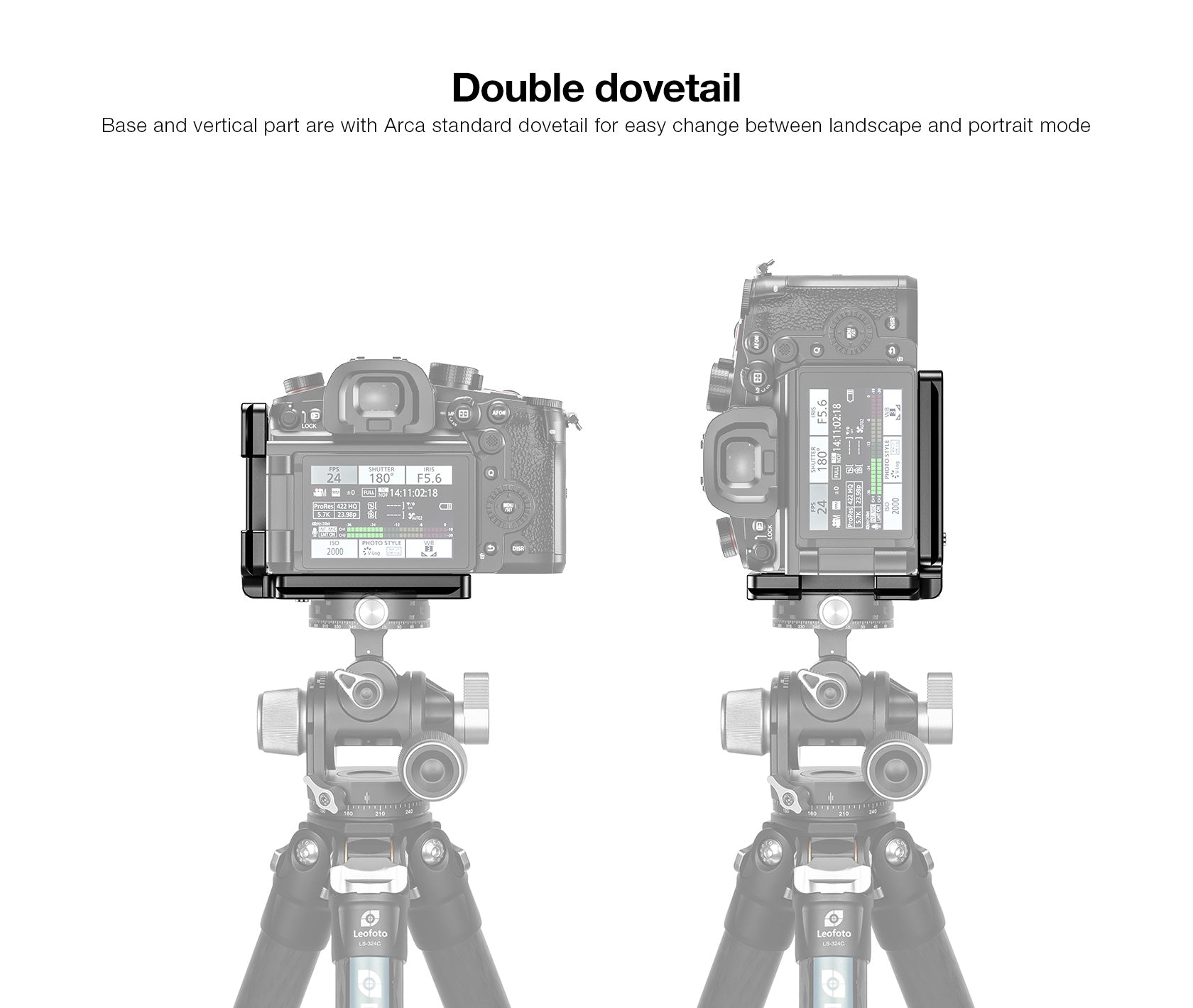 Leofoto LPP-GH6 L Plate for Lumix GH5, GH6 | Arca Compatible