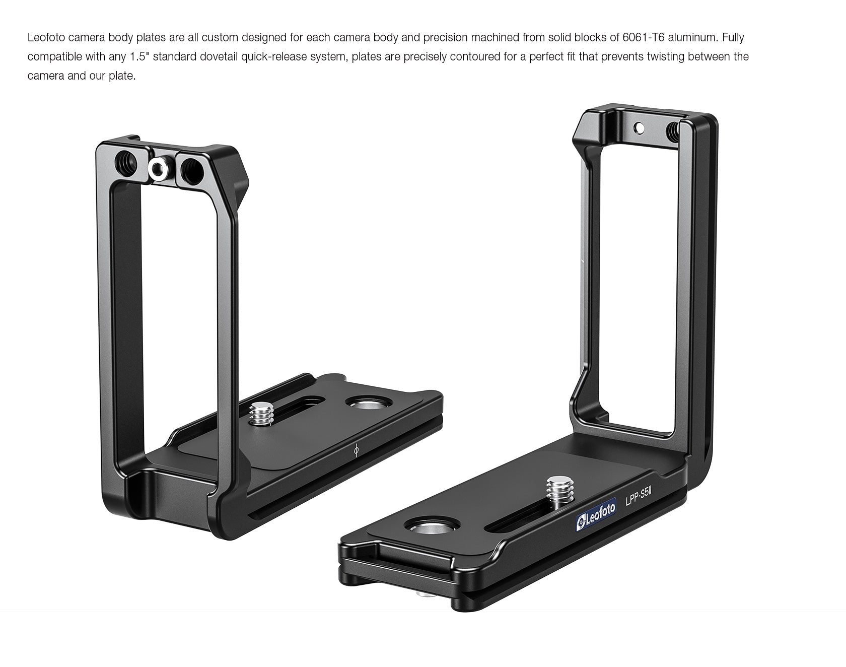 Leofoto LPPO-S5II L Plate for Lumix S5II, S5IIX, G9II, S1RII | Arca Compatible