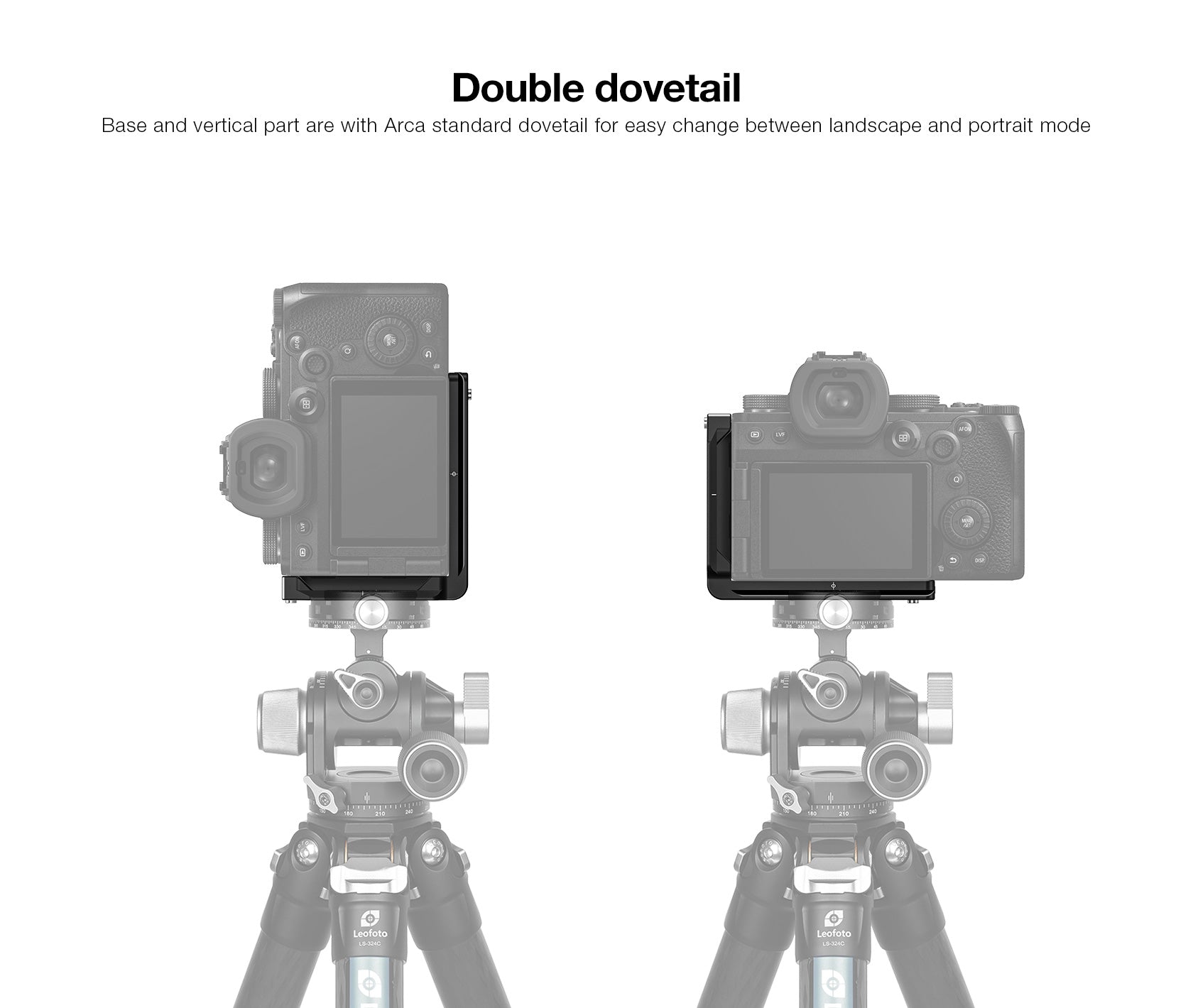 Leofoto LPPO-S5II L Plate for Lumix S5II, S5IIX, G9II, S1RII | Arca Compatible