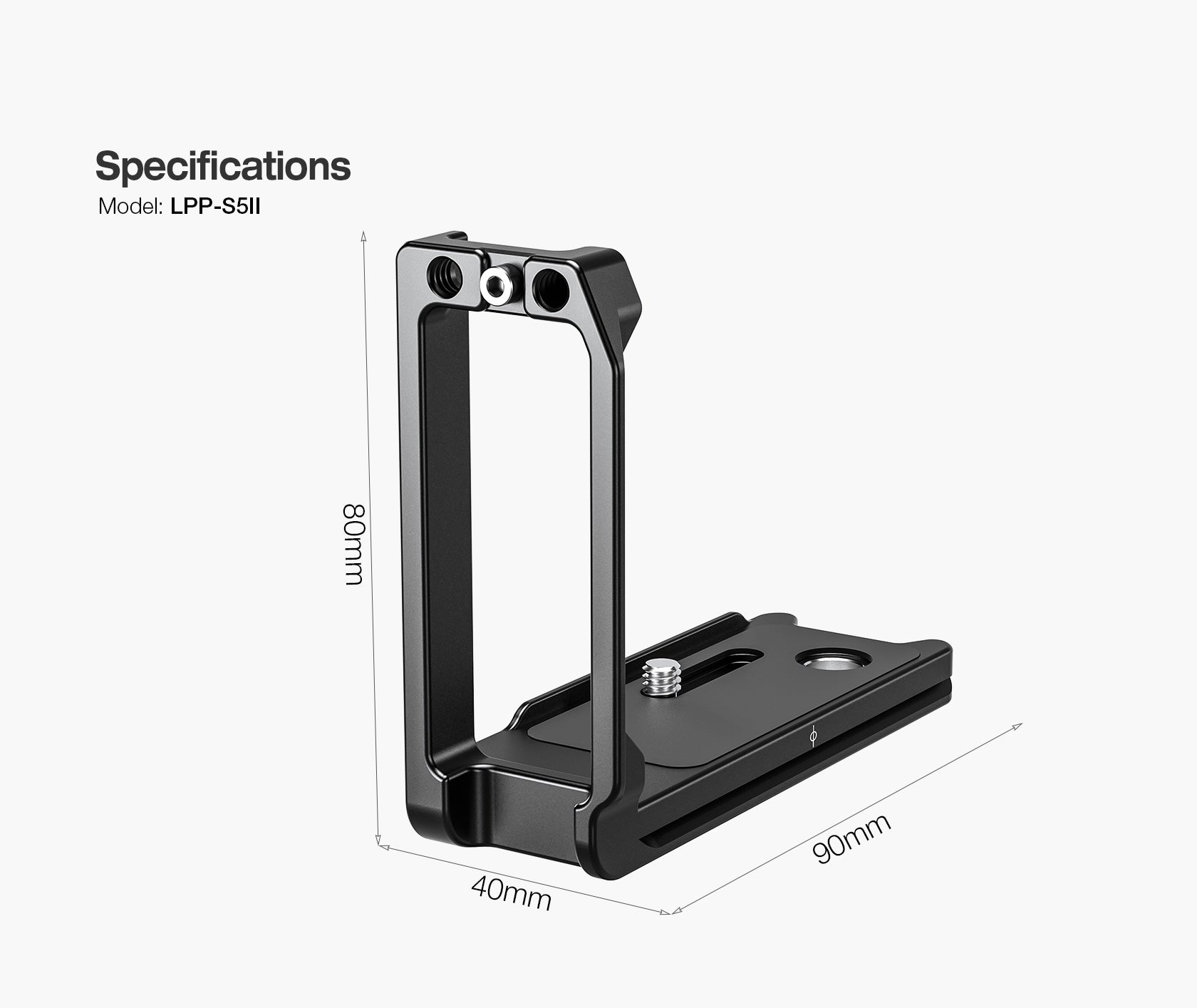 Leofoto LPPO-S5II L Plate for Lumix S5II, S5IIX, G9II, S1RII | Arca Compatible