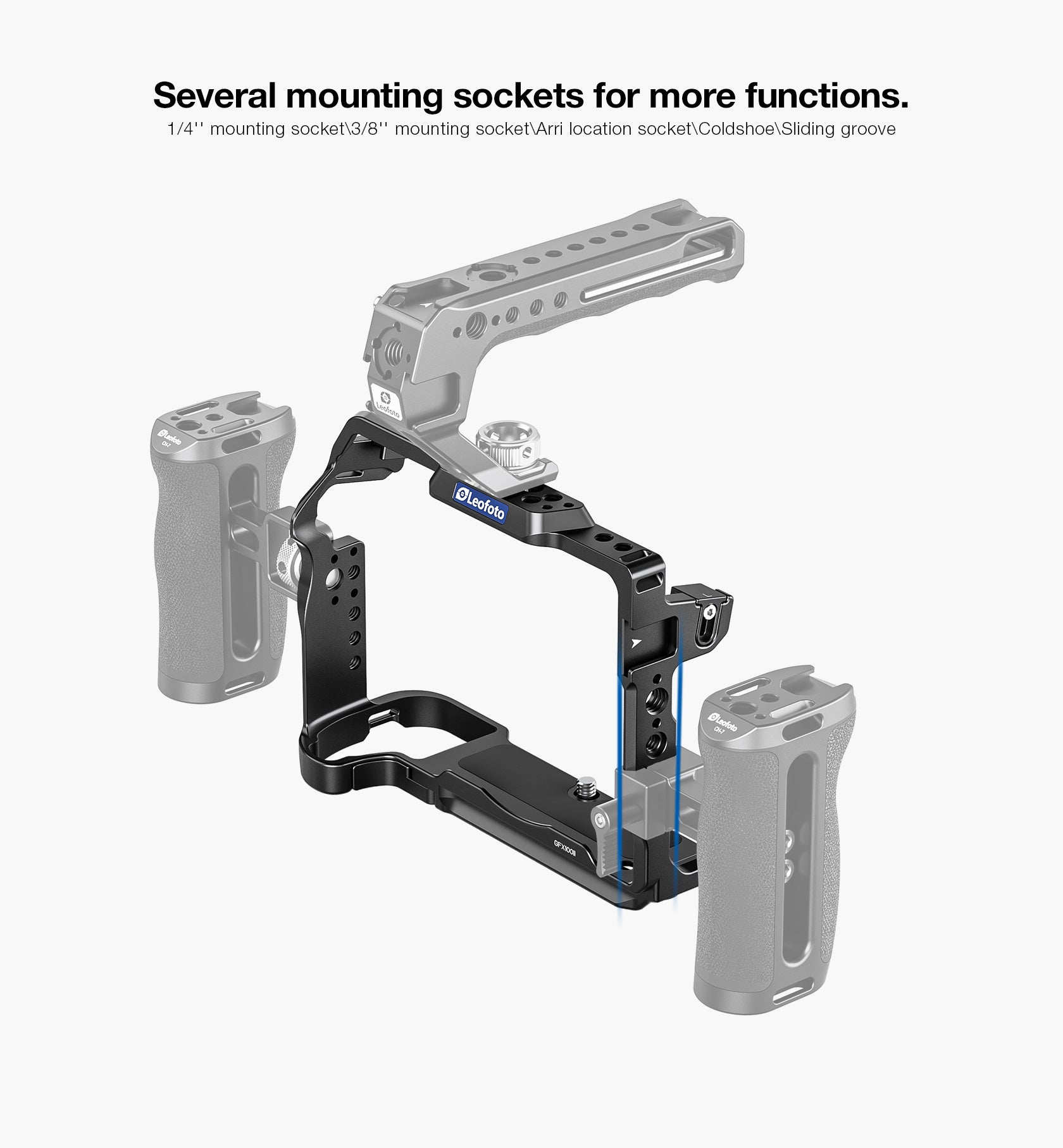 Leofoto GFX100 II Camera Cage for Fujifilm GFX100 II