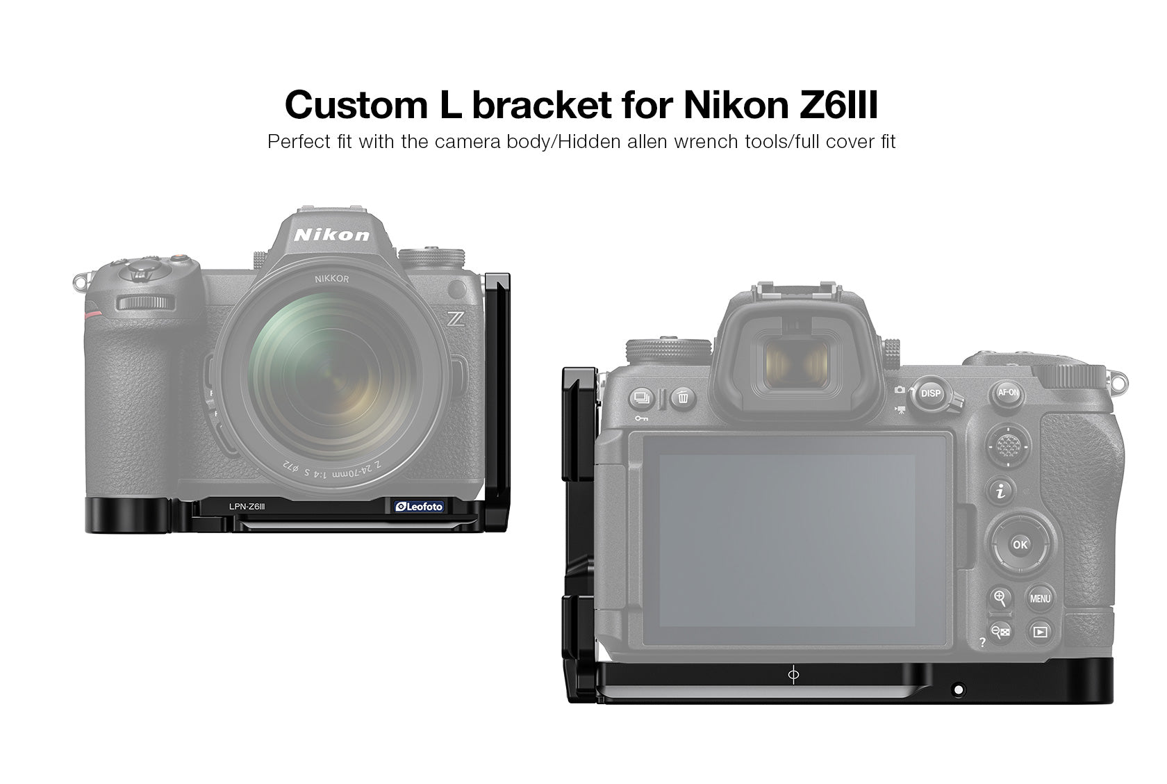 Leofoto LPN-Z6III L-Bracket for Nikon Z6III | Arca Compatible