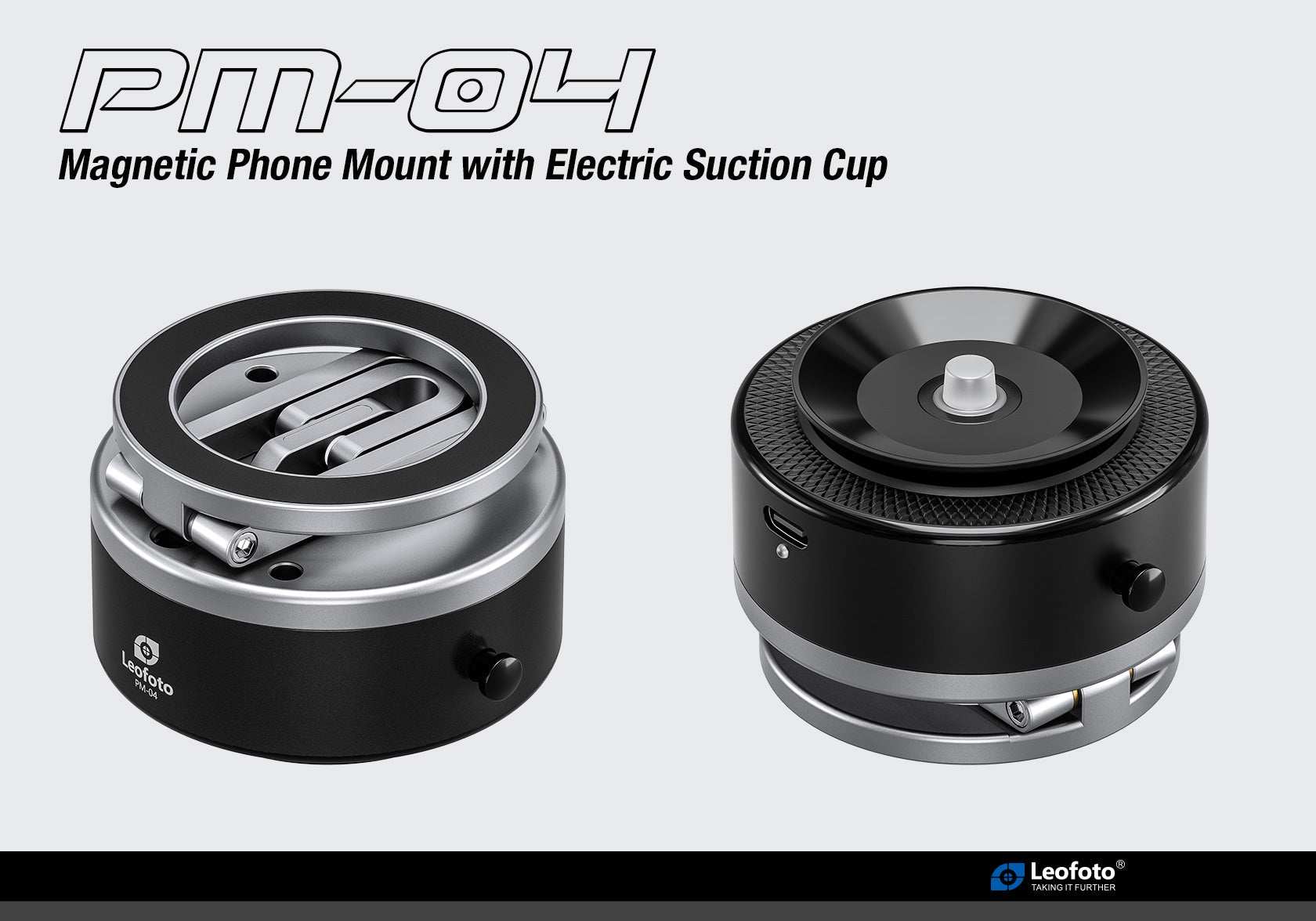 Leofoto PM-04 Magnetic Phone Mount with Electric Suction Cup