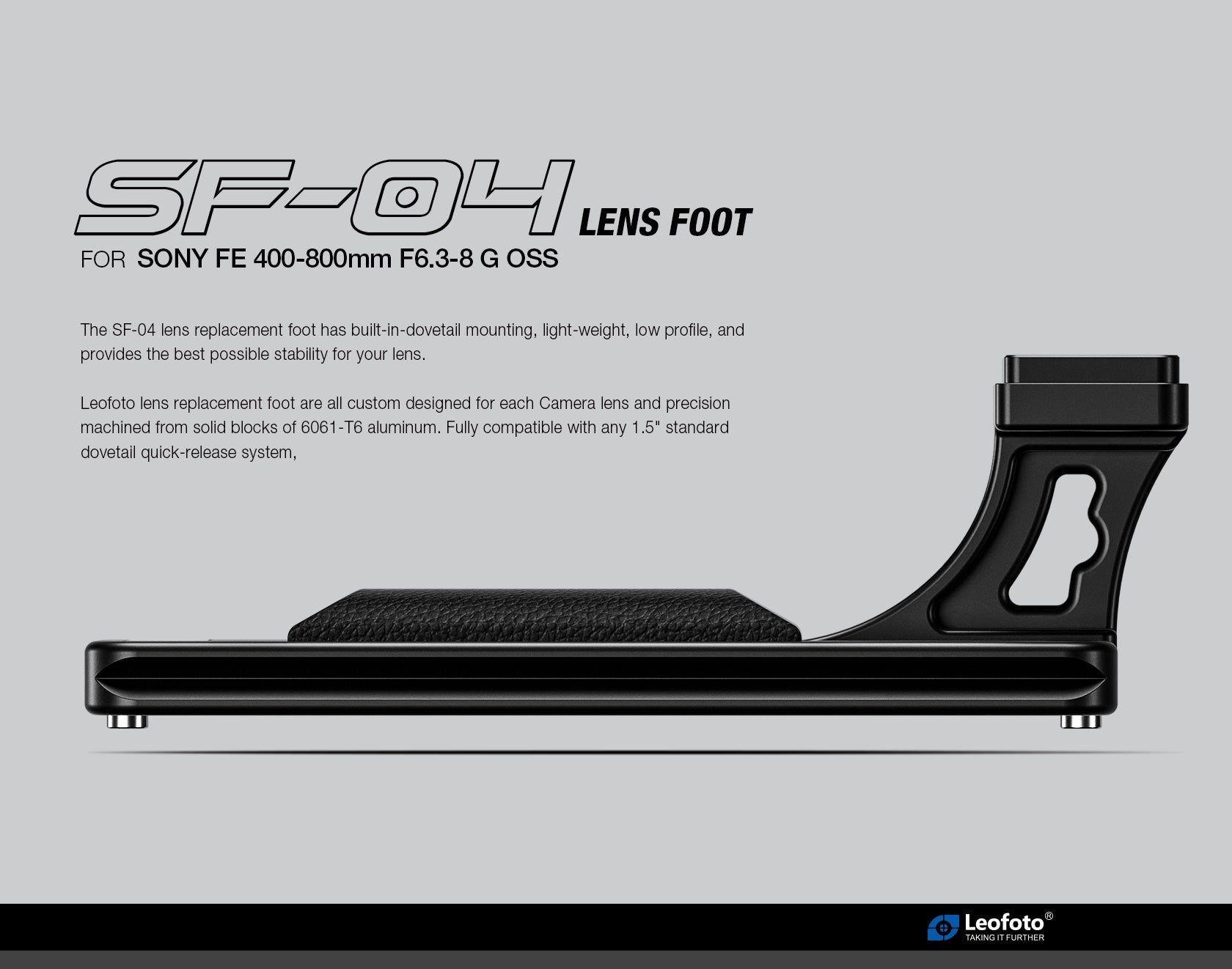 Leofoto SF-04 Replacemet Lens Foot for SONY FE 400-800mm F6.3-8 G OSS