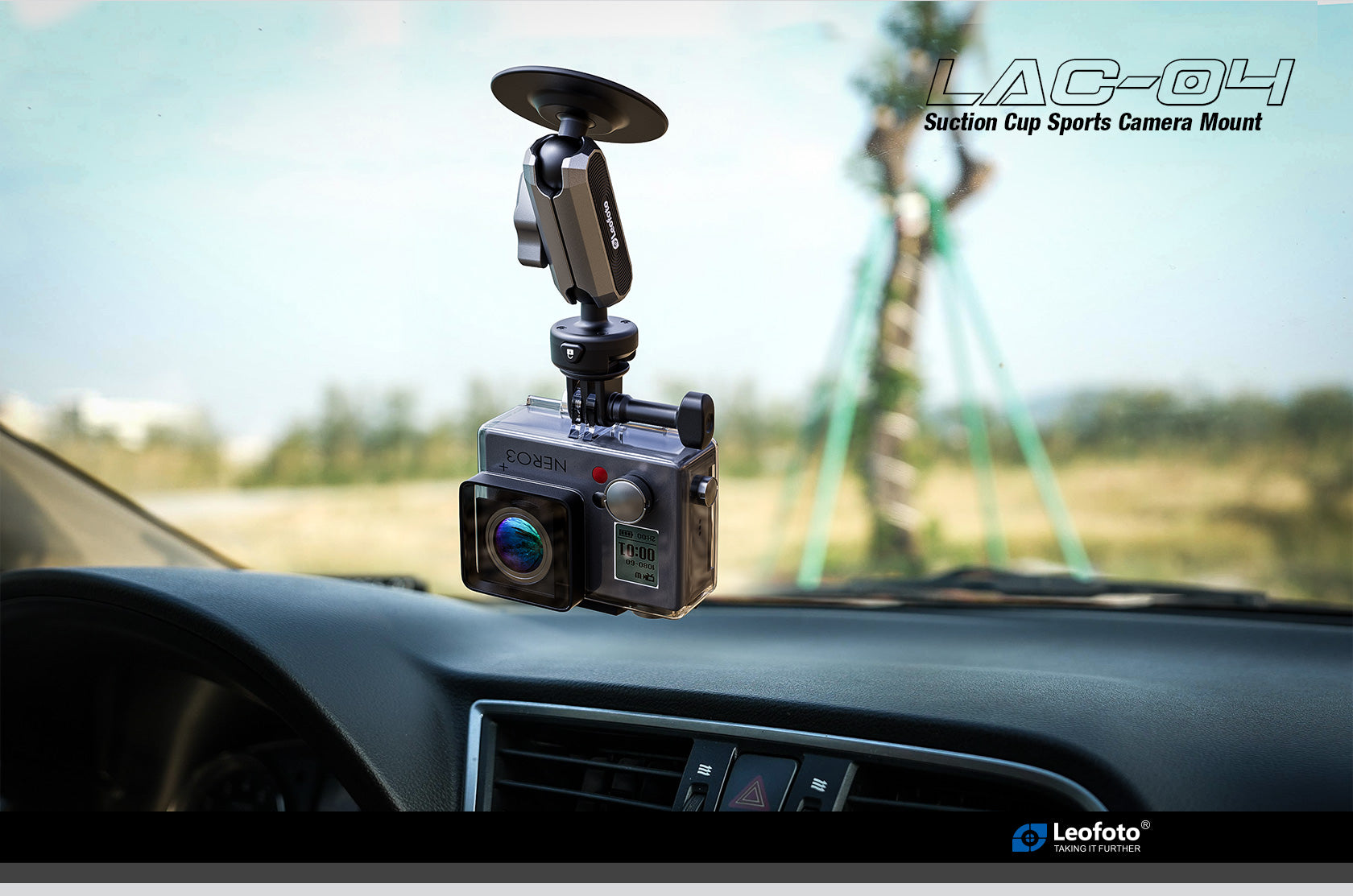 Leofoto LAC-04 Suction Cup Sports Camera Mount
