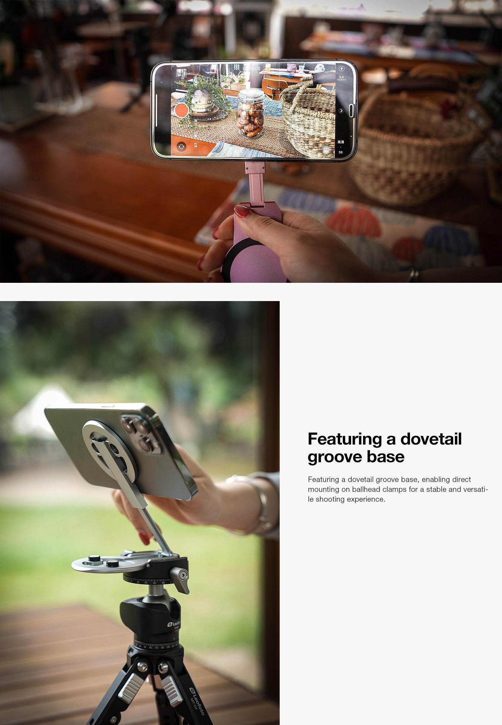 Leofoto PM-05 Dual-Sided Magnetic Foldable Phone Stand