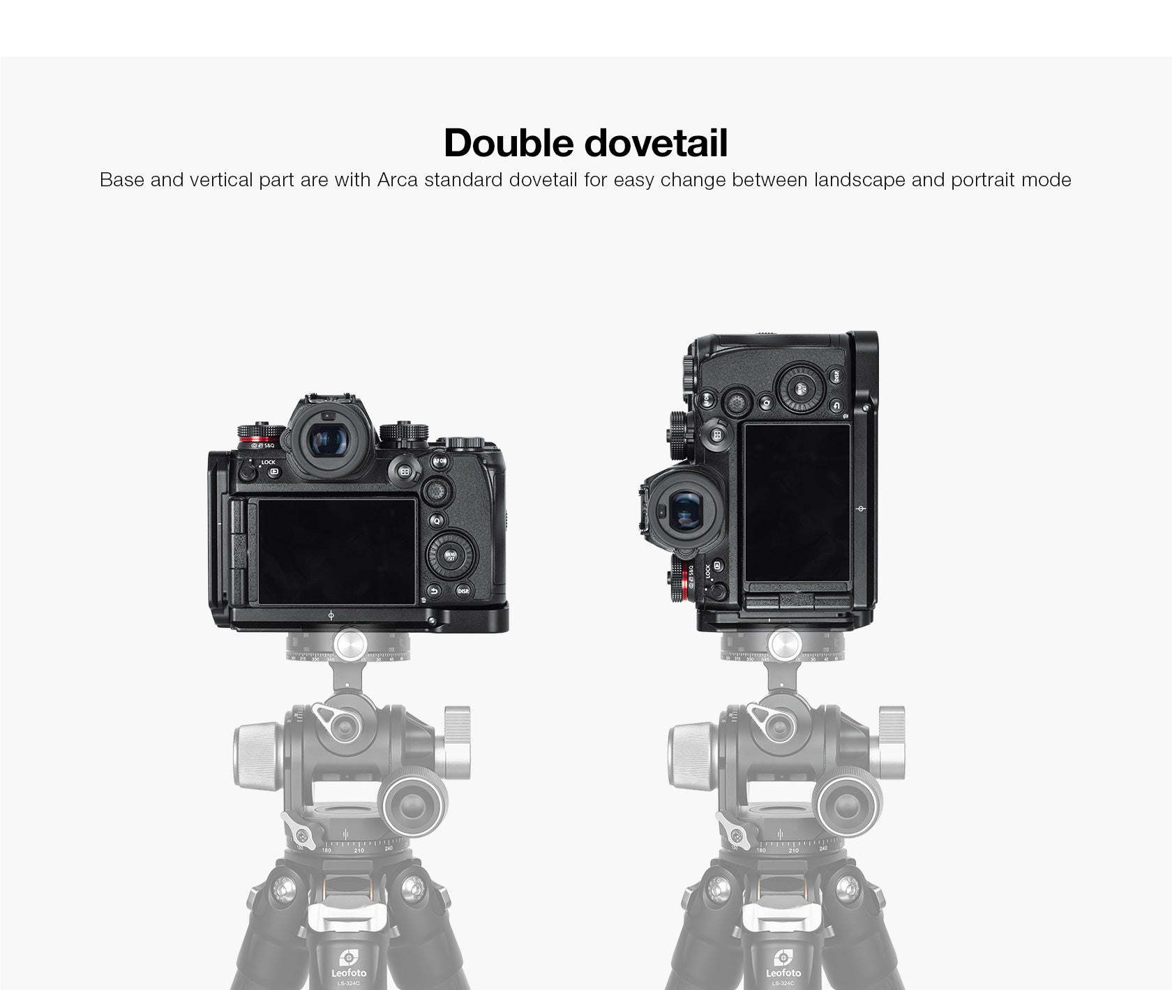 Leofoto LPP-S1RII L Plate for LUMIX S1RII, S1II, S1IIE | Arca Compatible