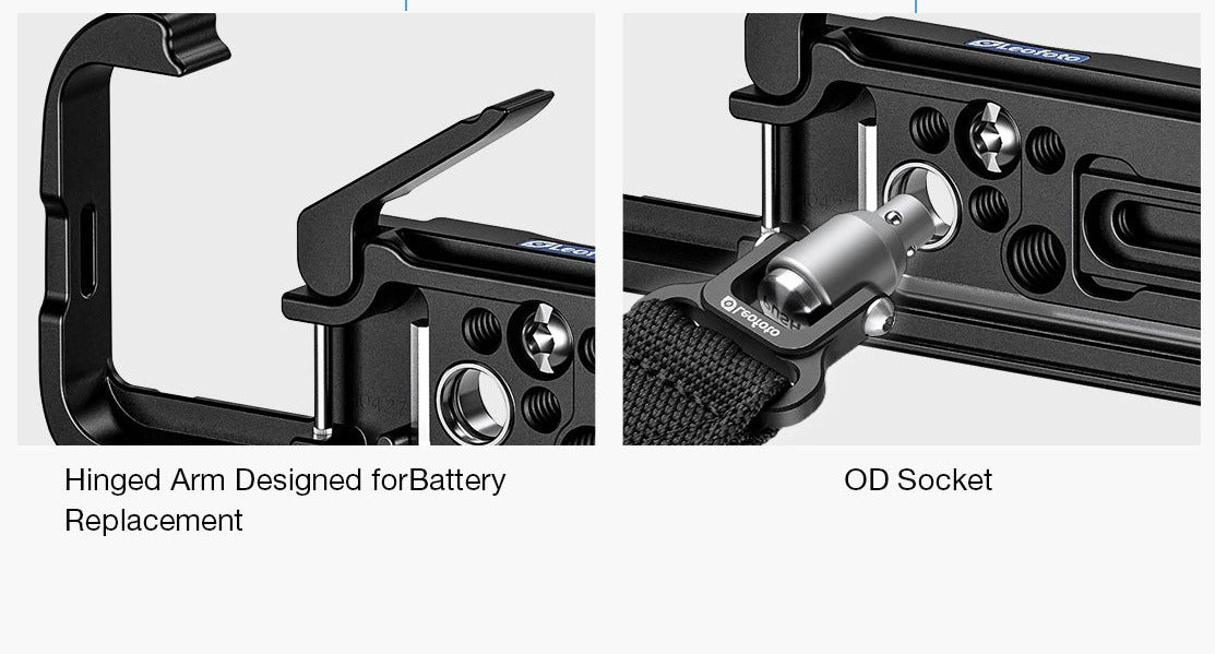 Leofoto LPS-FX2 L Plate for Sony FX2 Camera | Arca Compatible
