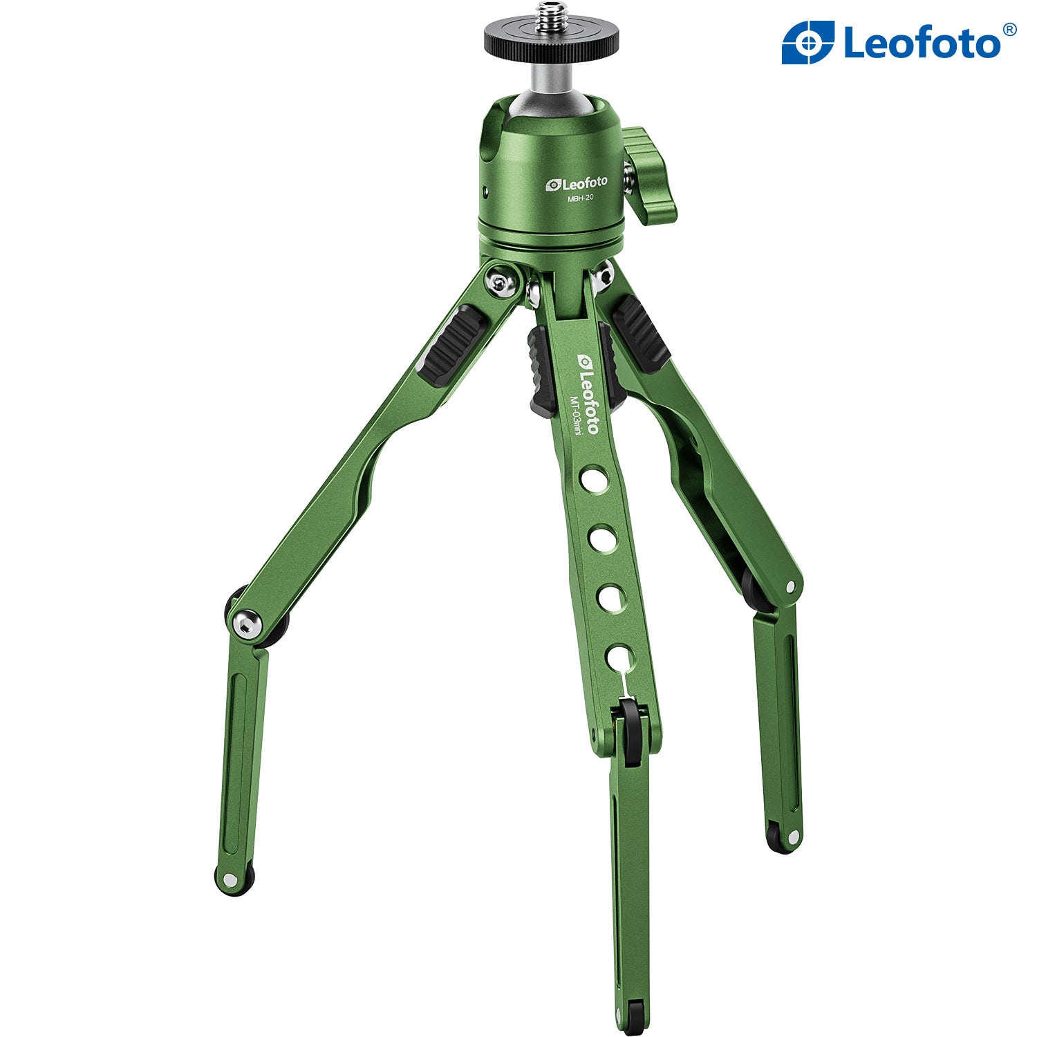 Leofoto MT-03 Mini Spider Folding Tabletop Tripod Kit with MBH-20 Ball Head (4 Colors)