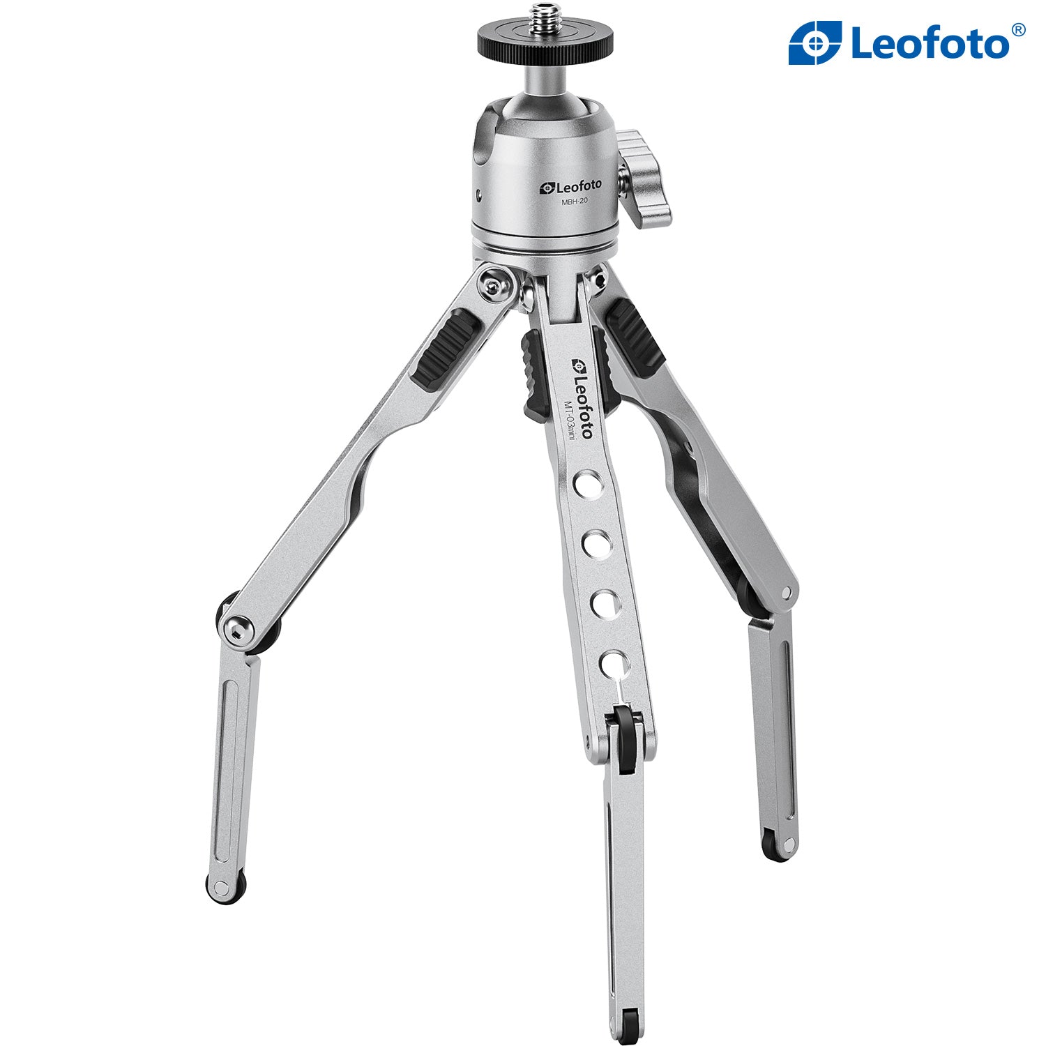 Leofoto MT-03 Mini Spider Folding Tabletop Tripod Kit with MBH-20 Ball Head (4 Colors)