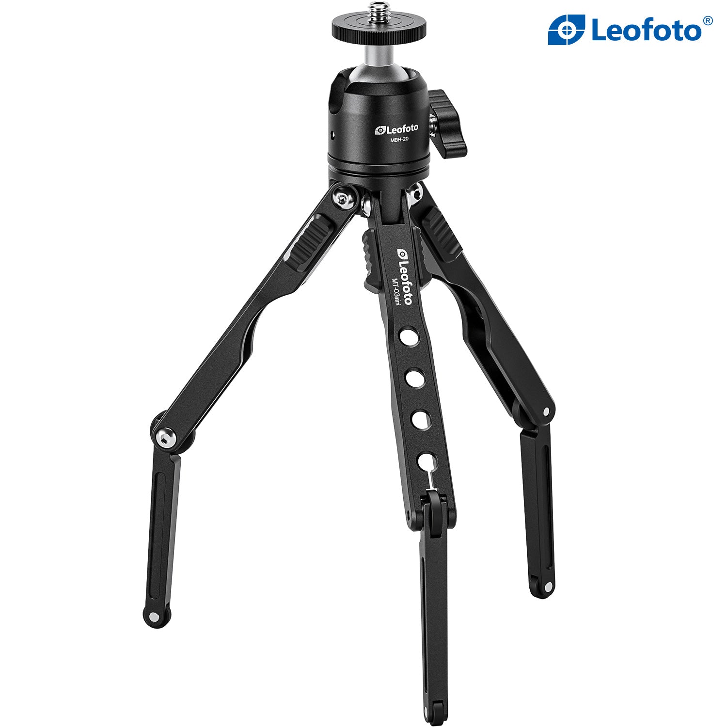 Leofoto MT-03 Mini Spider Folding Tabletop Tripod Kit with MBH-20 Ball Head (4 Colors)
