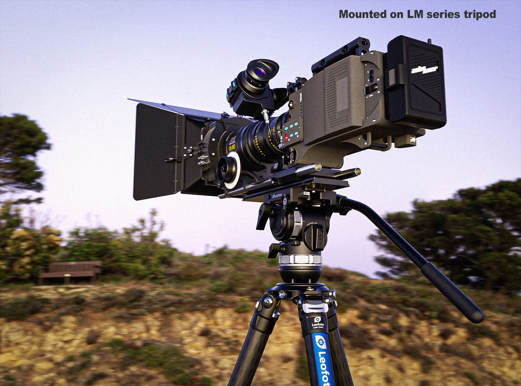 Leofoto FH-5L Lever-Release Professional Fluid Video Head (75mm Bowl & 3/8" Flat Base) - Arca Standard