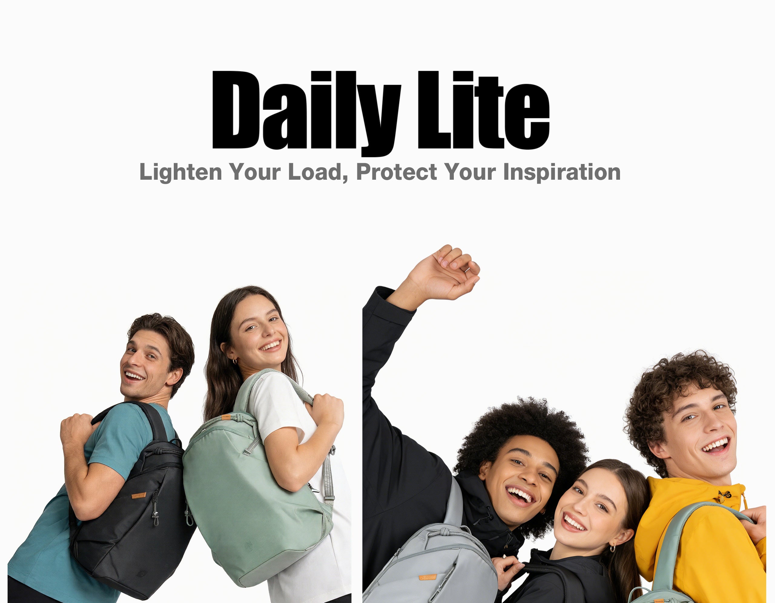 Leofoto Daily Lite Series Camera Backpack (Green / Gray / Midnight Blue)