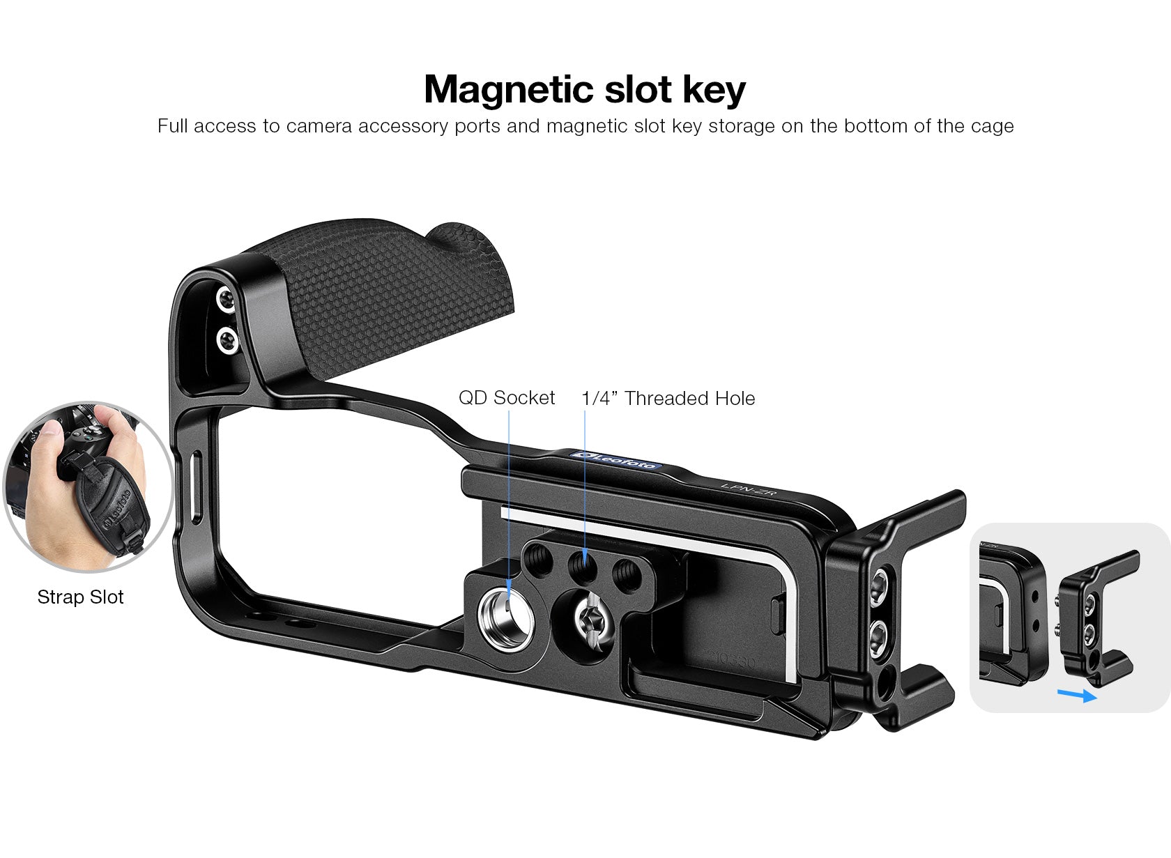 Leofoto LPN-ZR L Plate for Nikon ZR | Arca Compatible