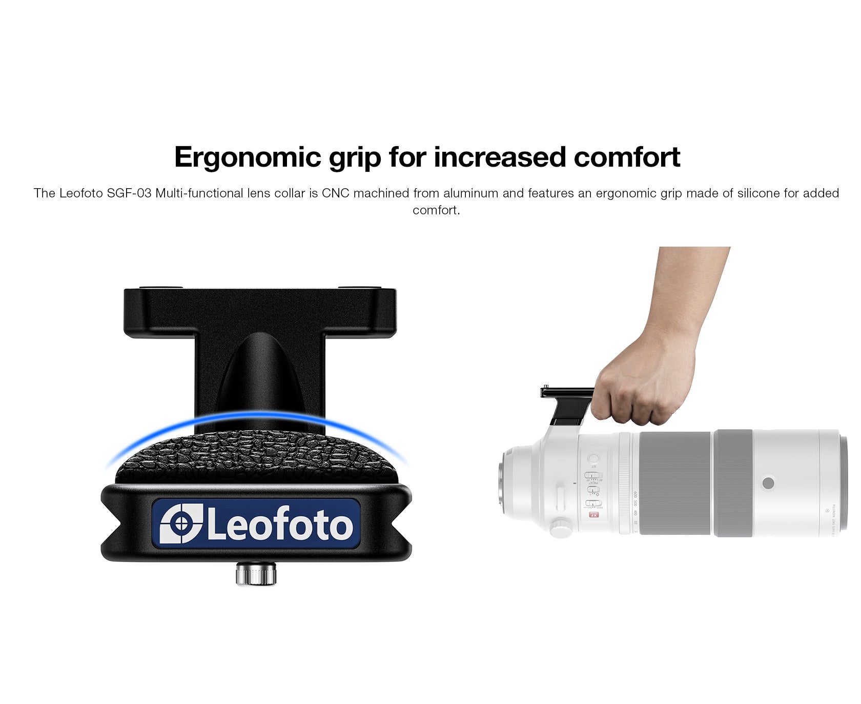 Leofoto FF-01 Replacement Foot for Fujifilm XF 150-600mm / 500mm & GF 500mm Lenses