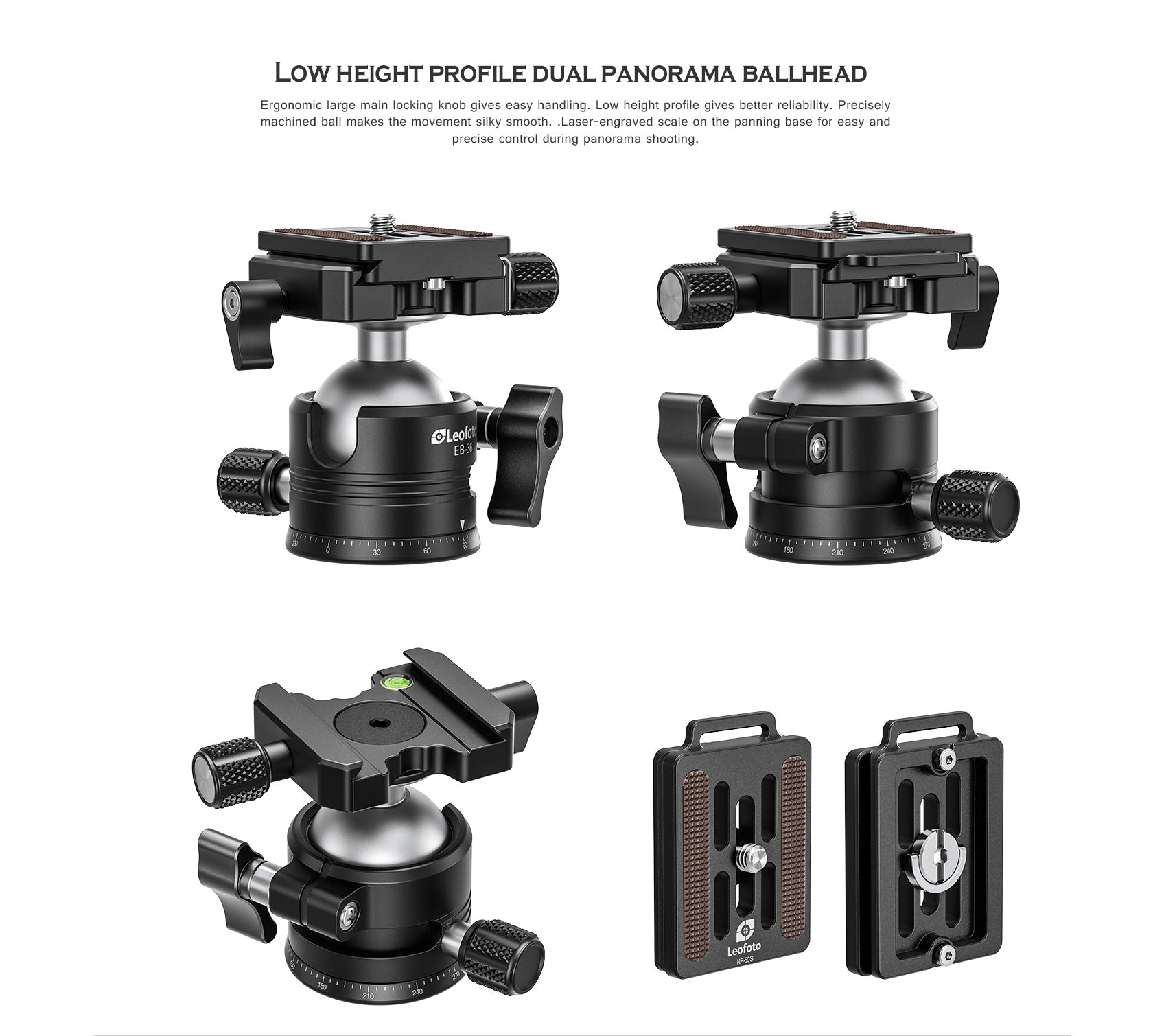 Leofoto LS-223C Tripod + EB-36 Ball Head Mini Professional Light Weight Carbon Fiber Tripod Kit