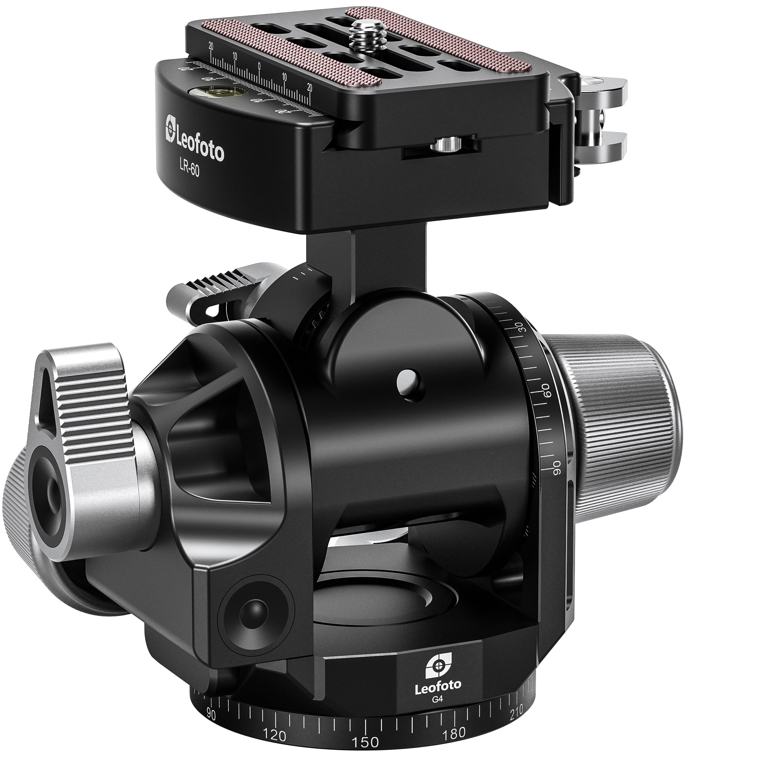 Leofoto G4-LR Four Way Geared Head with Lever Release Clamp | Arca Compatible