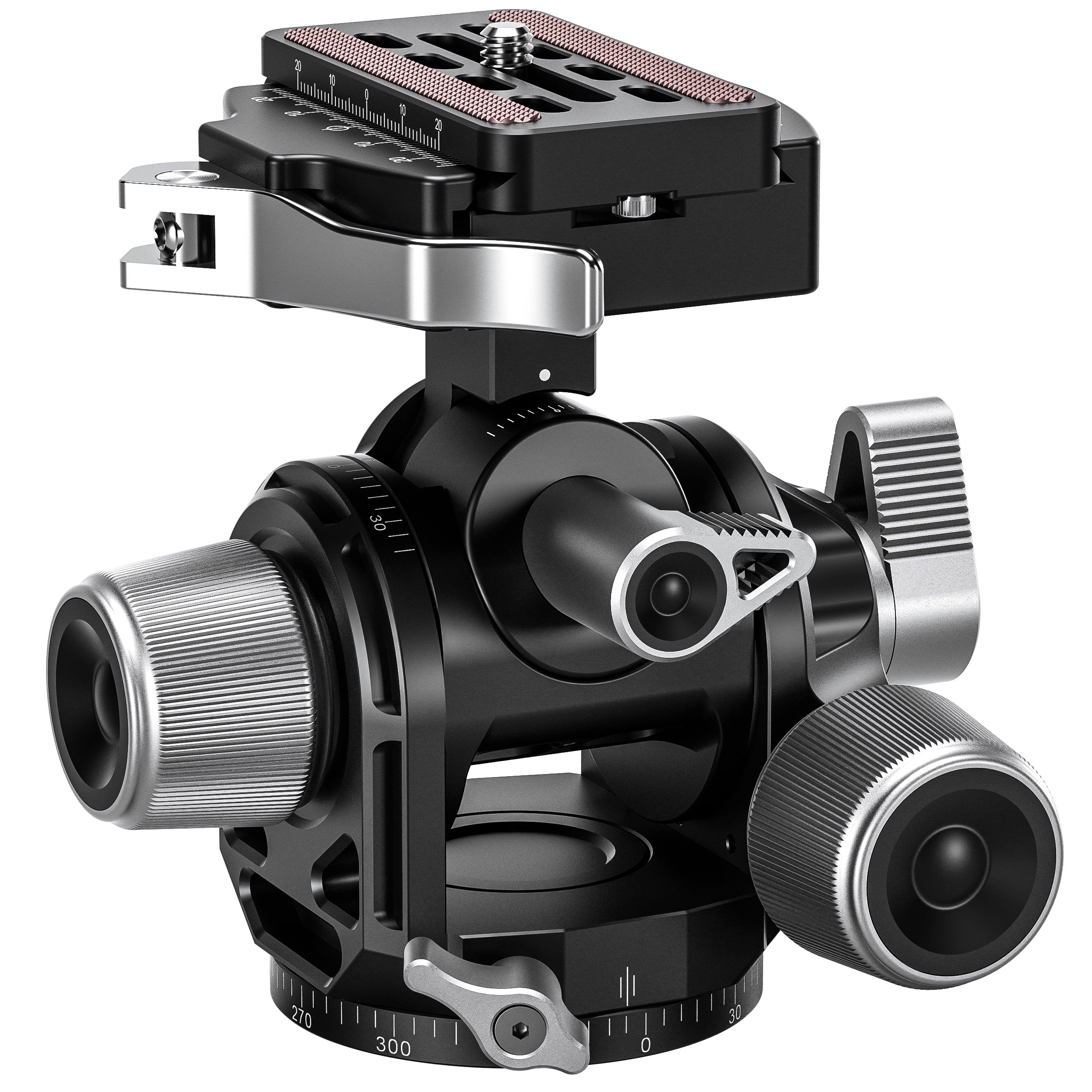 Leofoto G4-LR Four Way Geared Head with Lever Release Clamp | Arca Compatible