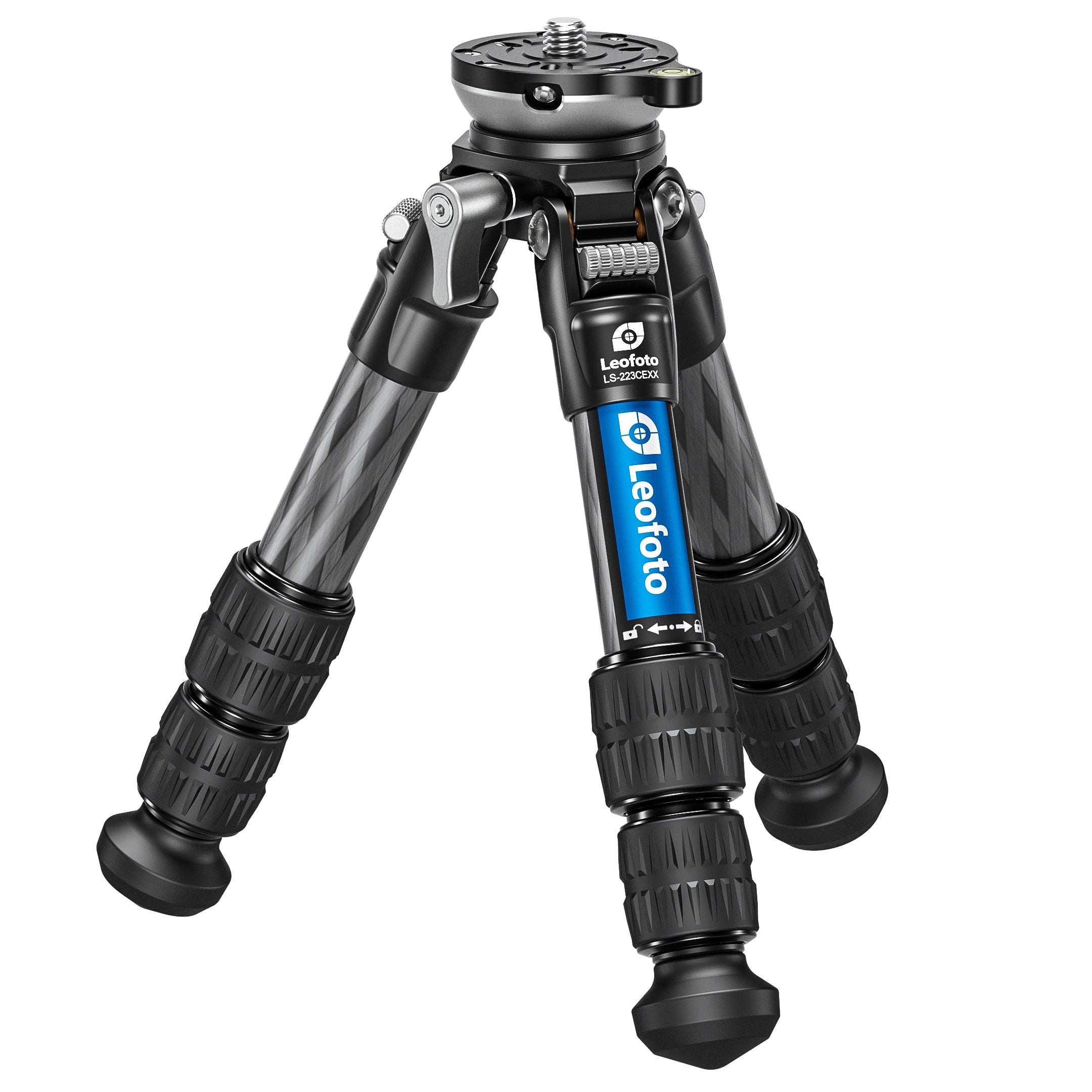Leofoto LS-223CEX X Verison Table/Ground Mini Tripod with Integrated Leveling Head
