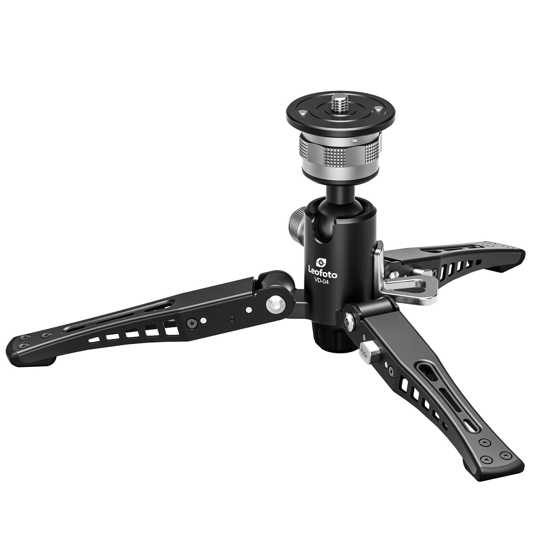 Leofoto MF-324CL(Long) + VD-04 + BV-10 Upgraded Video Monopod System with Base Support Kit and Fluid Video Head
