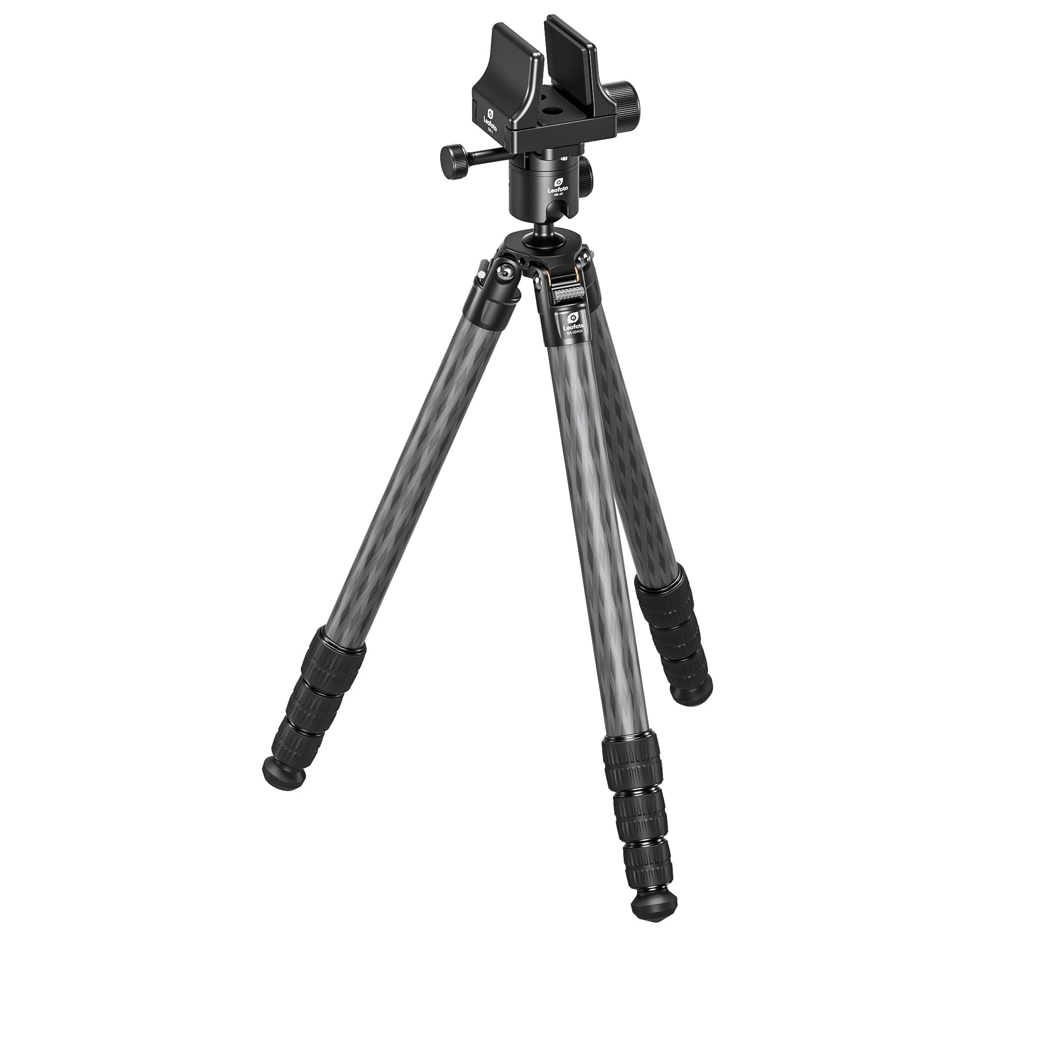 Leofoto SA-X+MK-40X+GS-3 Outdoors Tripod with Ball Head and Clamp Set | SA-X & 3/8" | Arca Compatible