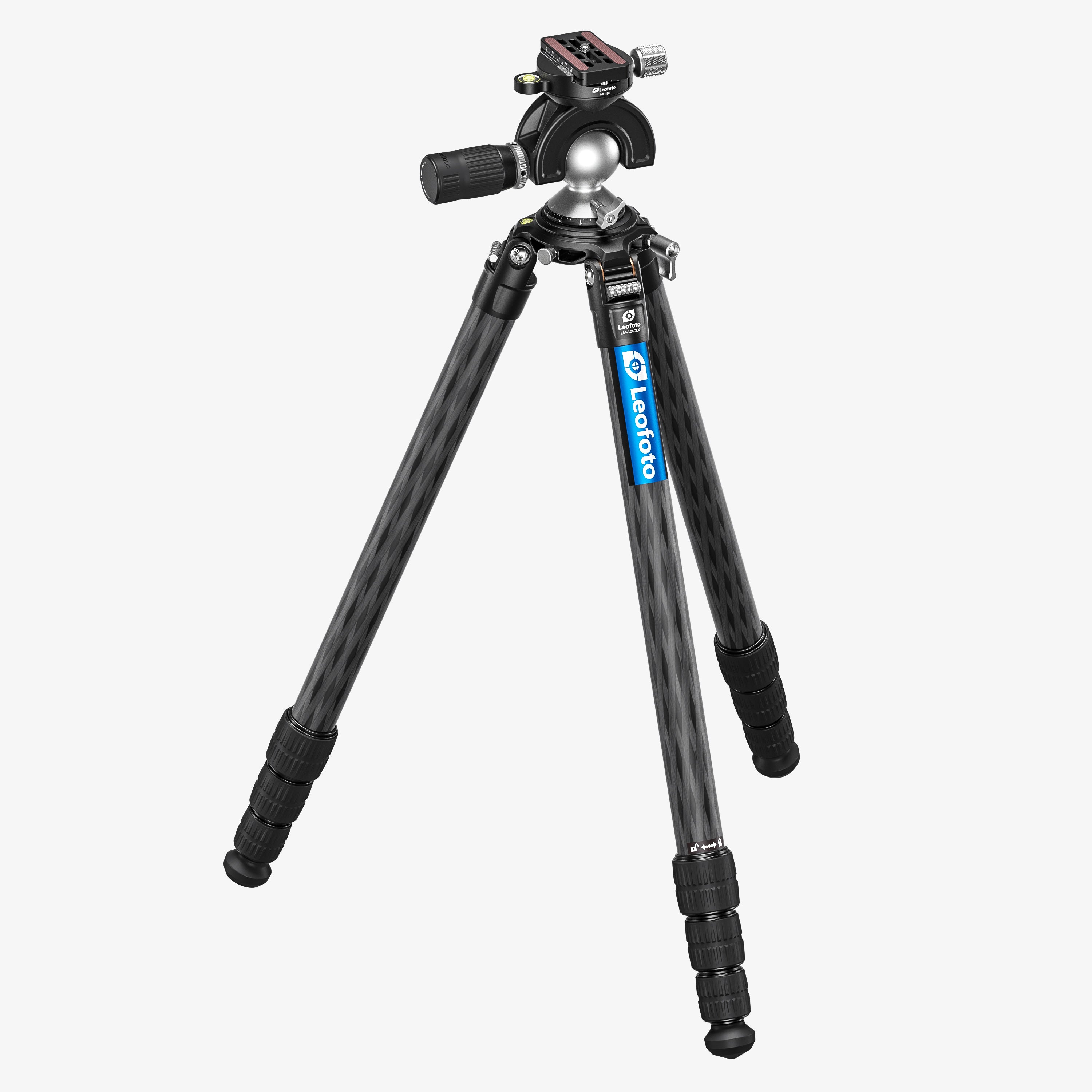 Leofoto LM-324CL X Version Tripod with 75mm Bowl+Platform | With Full Dynamic Ball Head + Handlebar Control Set | Arca