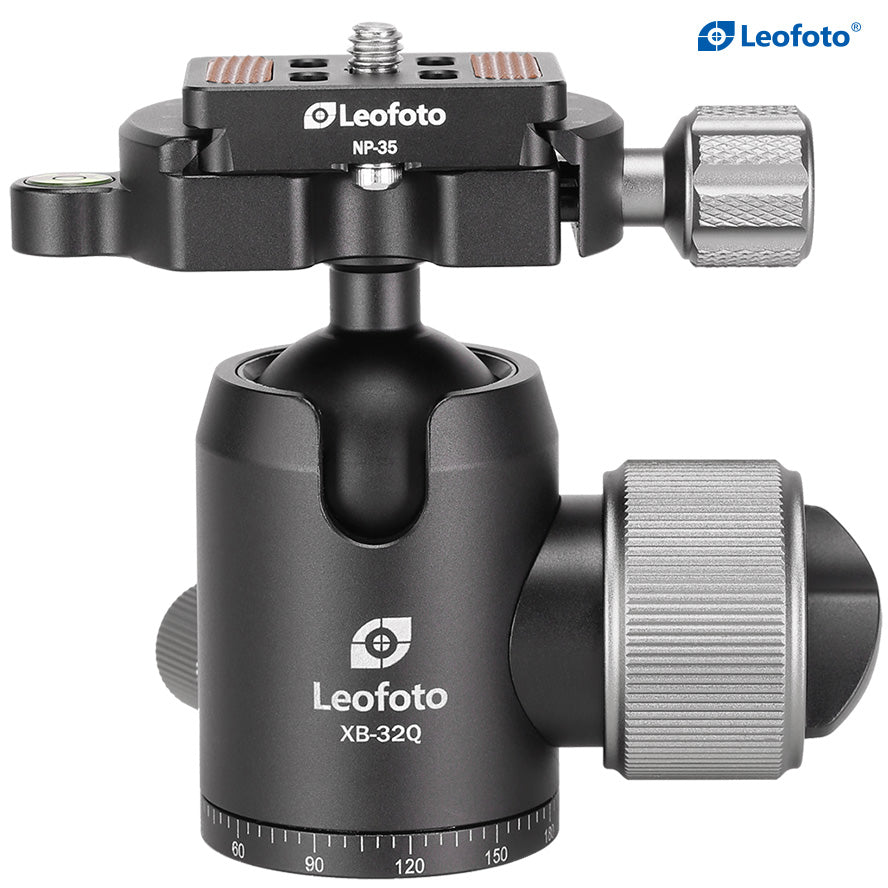 Leofoto XB-32Q Ball Head with NP-35 Quick Release Plate | Arca Compatible