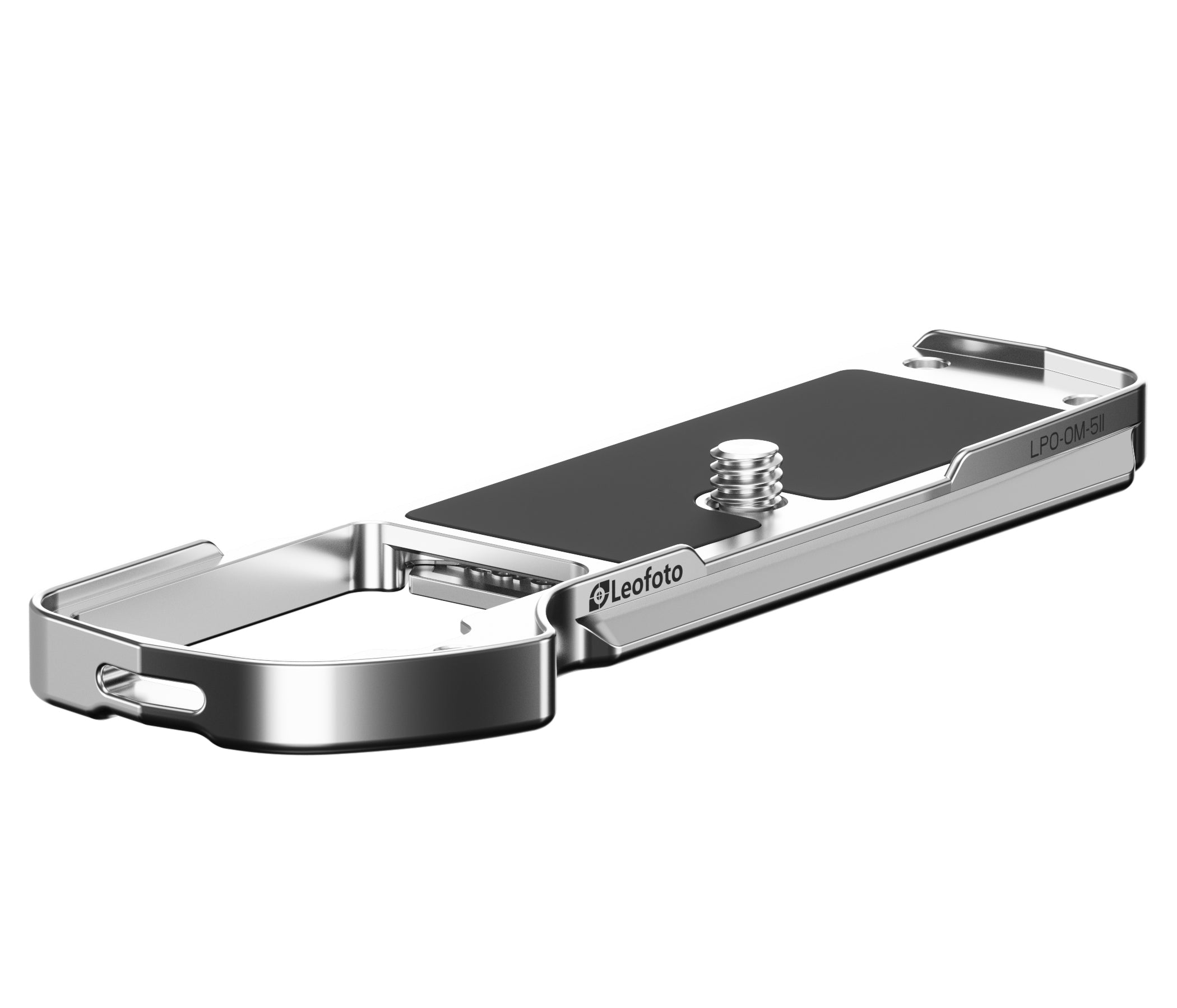 Leofoto LPO-OM-5II L Plate for Olympus OM System OM-5II | Arca Compatible (Black/Silver)
