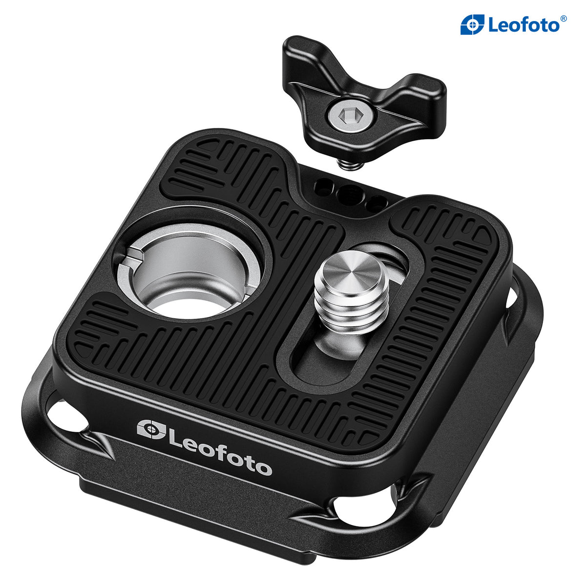 Leofoto QP-38P 38mm Quick Release Plate | Four-Sided Arca-Style Interface | Quick Detach Socket