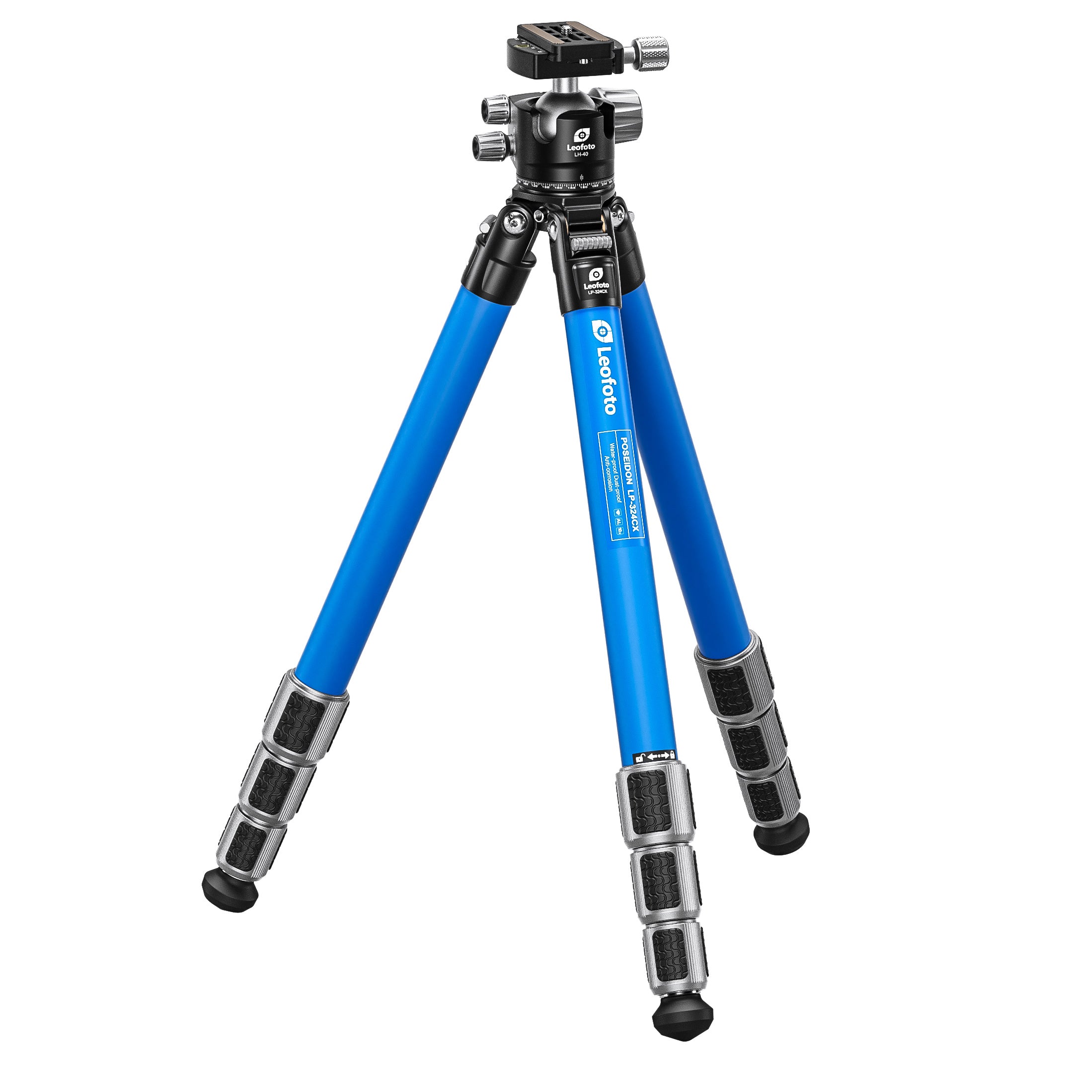 Leofoto LP-324C X Version Poseidon Ocean Tripod+Ballhead Set | Water, Corrosion-Resistant with Titanium Foot Spike