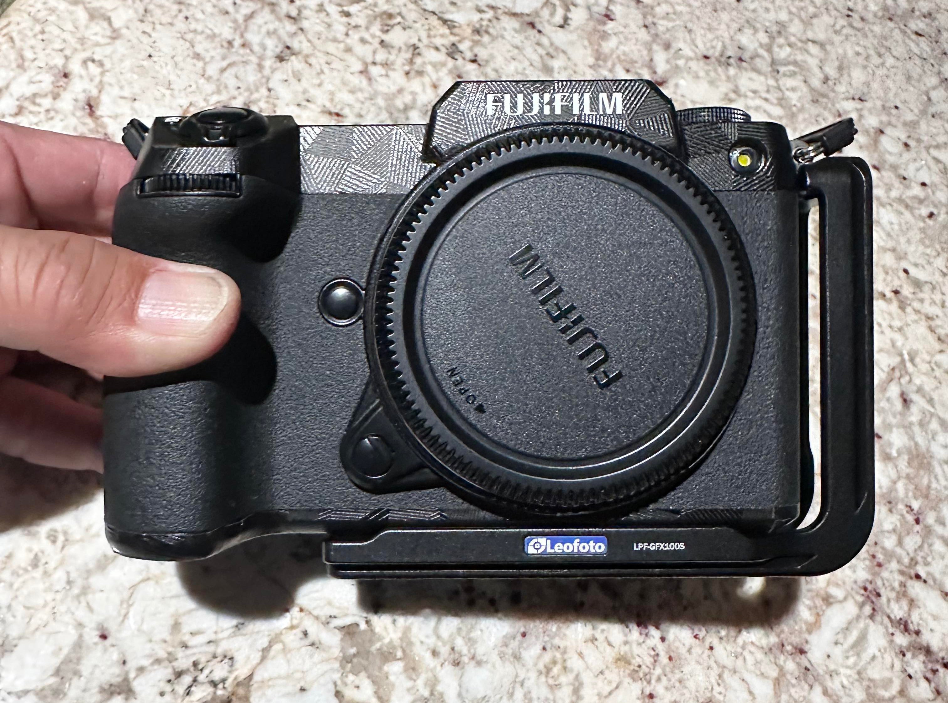 Leofoto LPF-GFX-100S L Plate for Fujifilm GFX100S / GFX50SII / GFX100II / GFX100SII | Arca Compatible