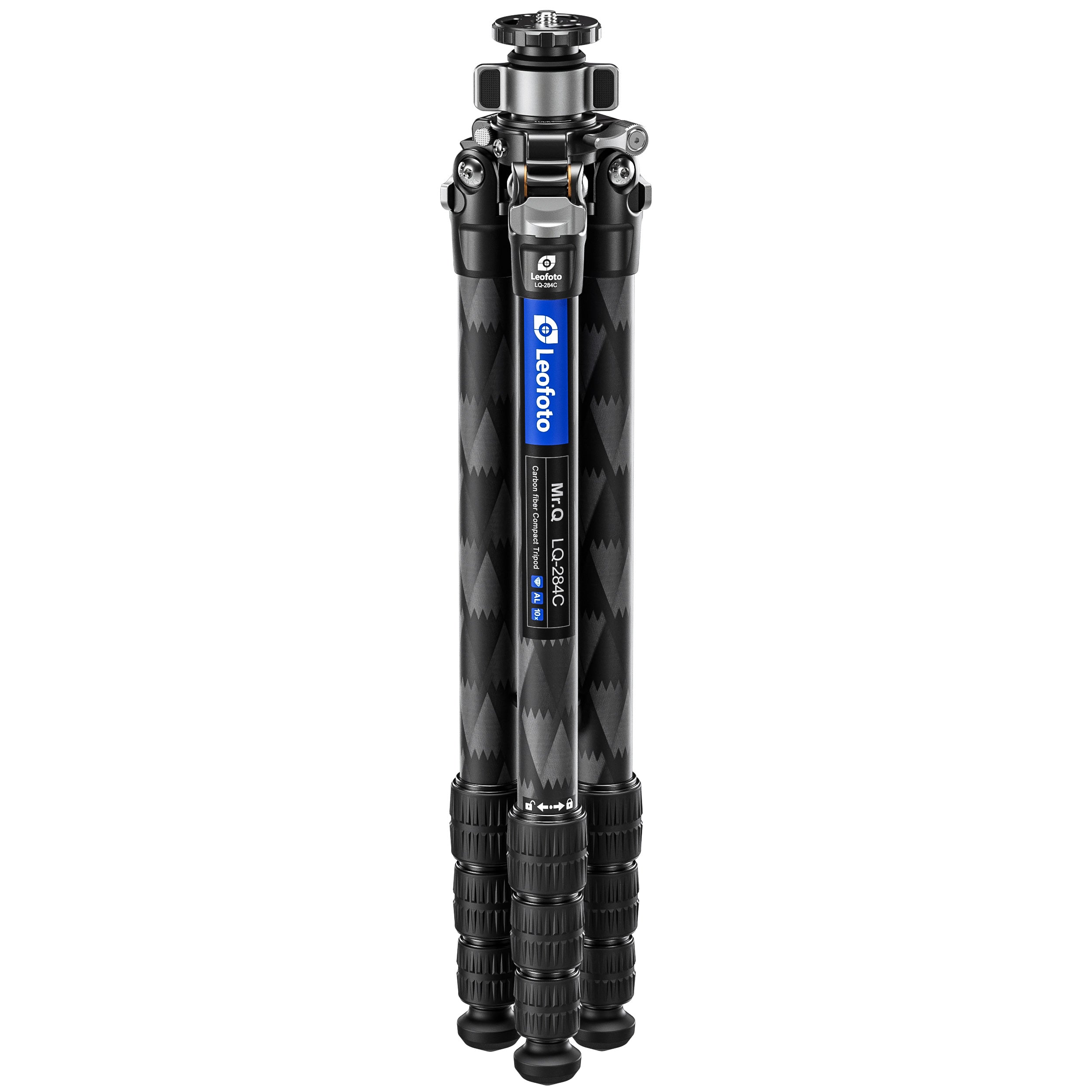 Leofoto LQ-284C Premium Carbon Fiber Tripod with Quick Swap Center Column+Apex Platform and Tripod Bag