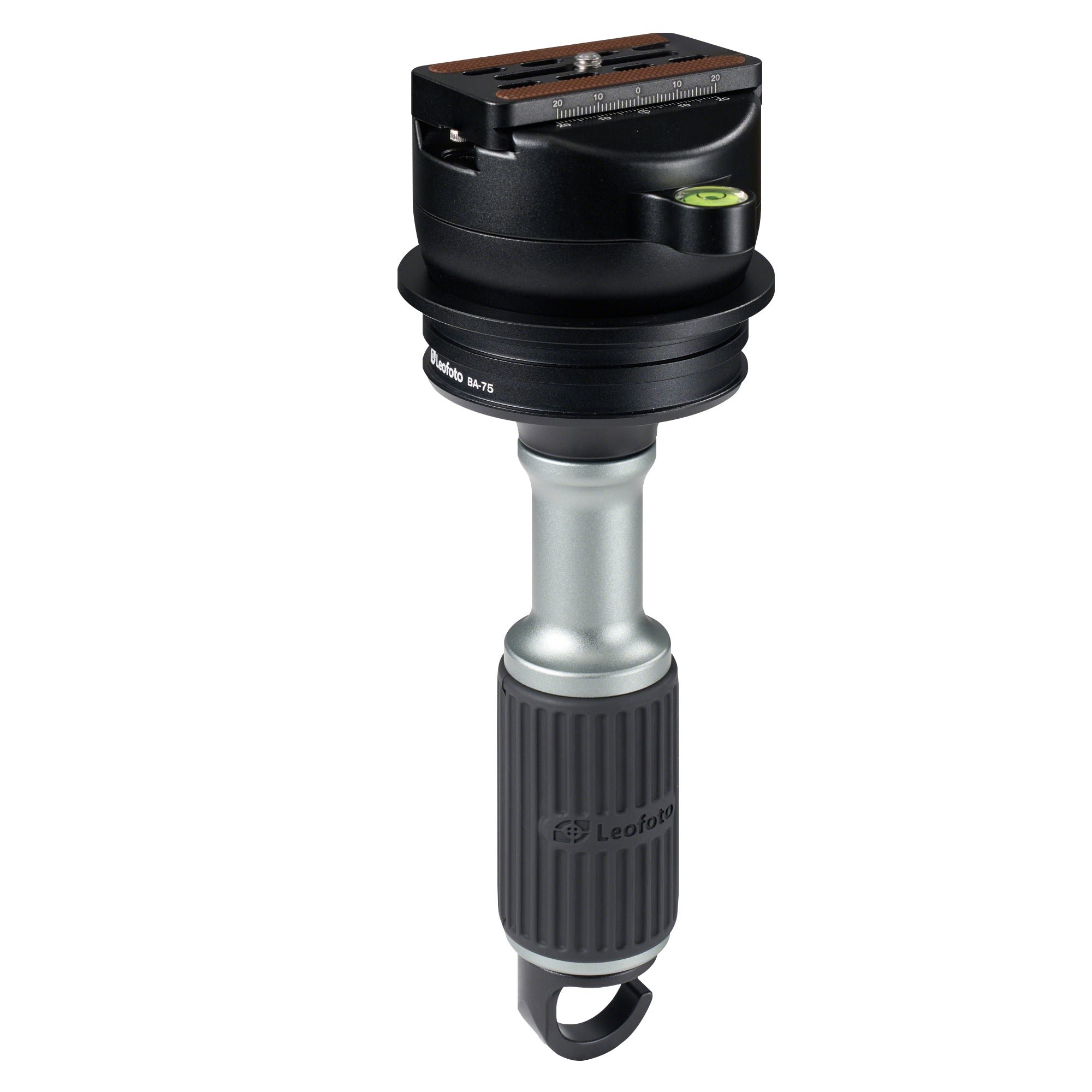 Leofoto YB-75LRC Leveling Head + BA-75 Half-Bowl Adapter for 75mm Bowl | Arca + Picatinny Hybrid Lever-Release Clamp