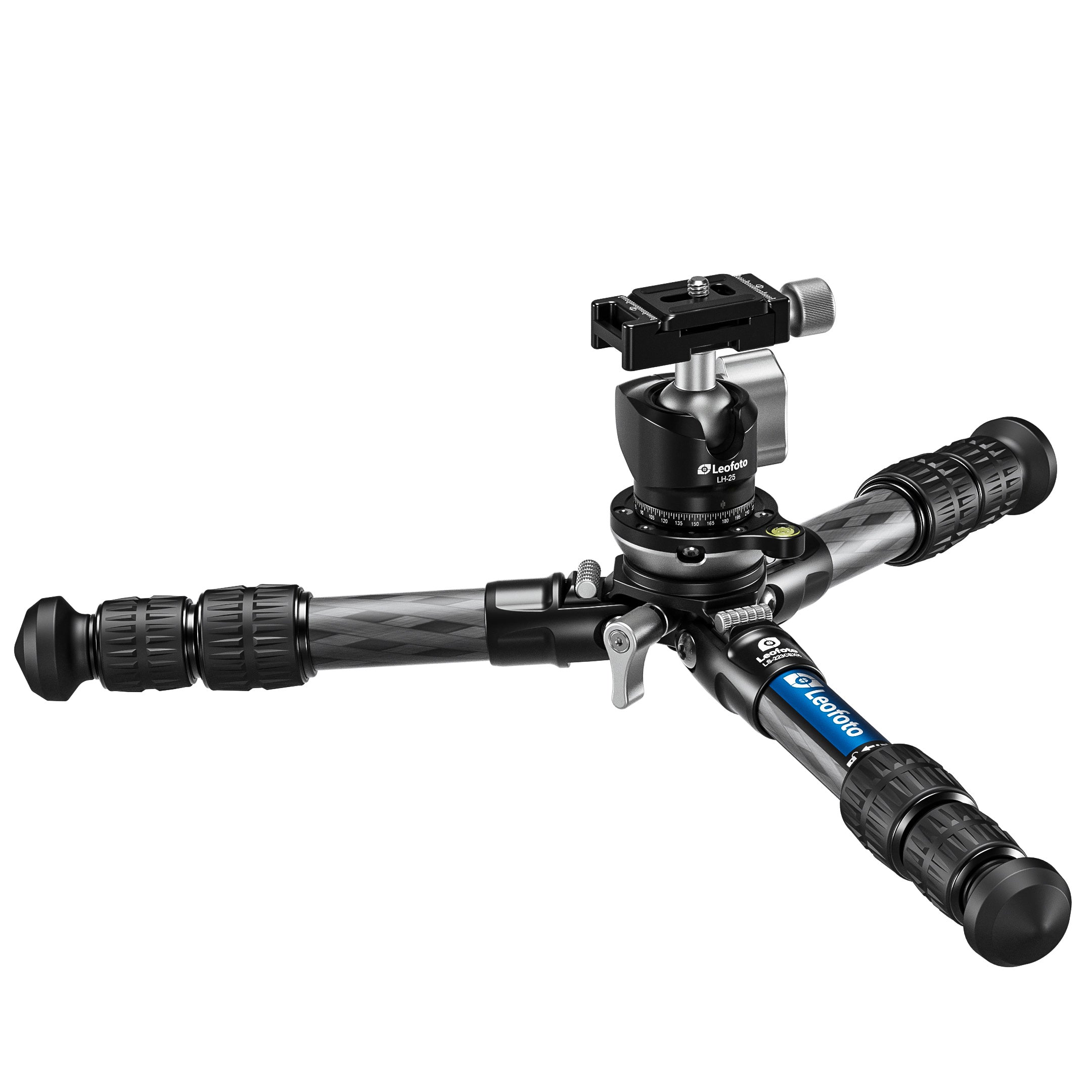 Leofoto LS-223CEX X Verison Table/Ground Mini Tripod with Integrated Leveling Head + Ballhead Set