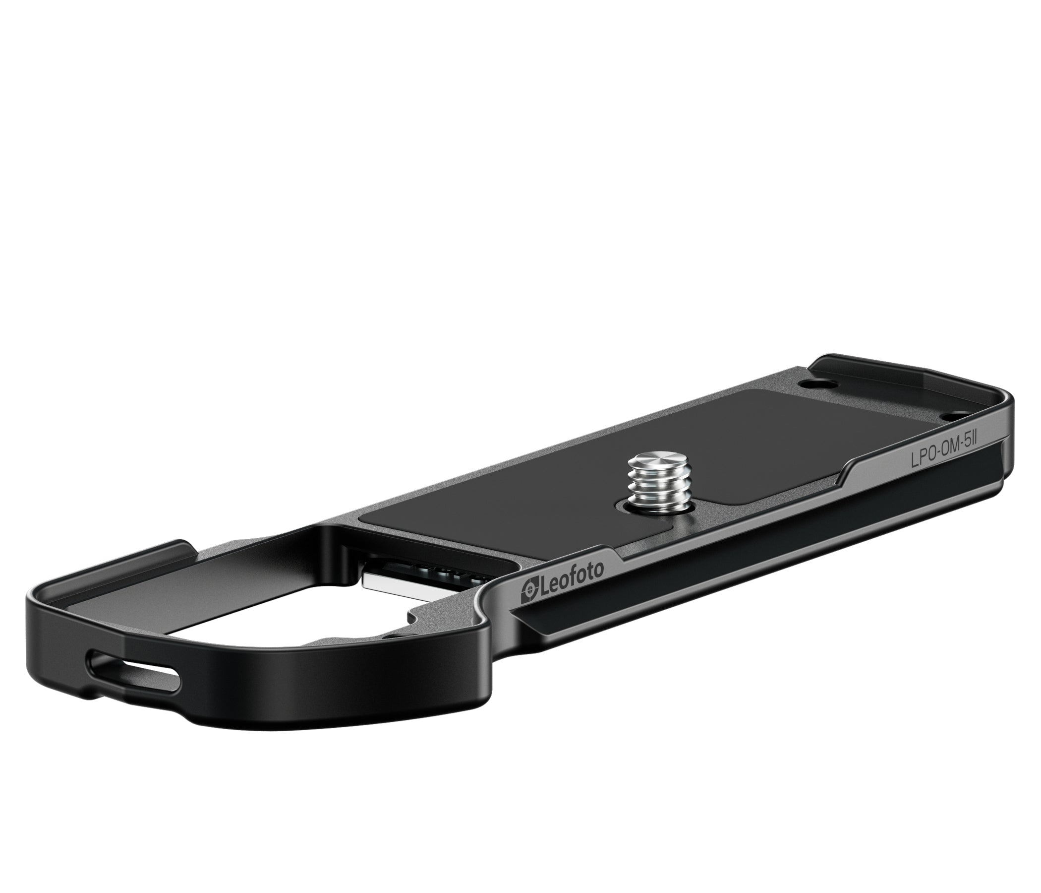 Leofoto LPO-OM-5II L Plate for Olympus OM System OM-5II | Arca Compatible (Black/Silver)