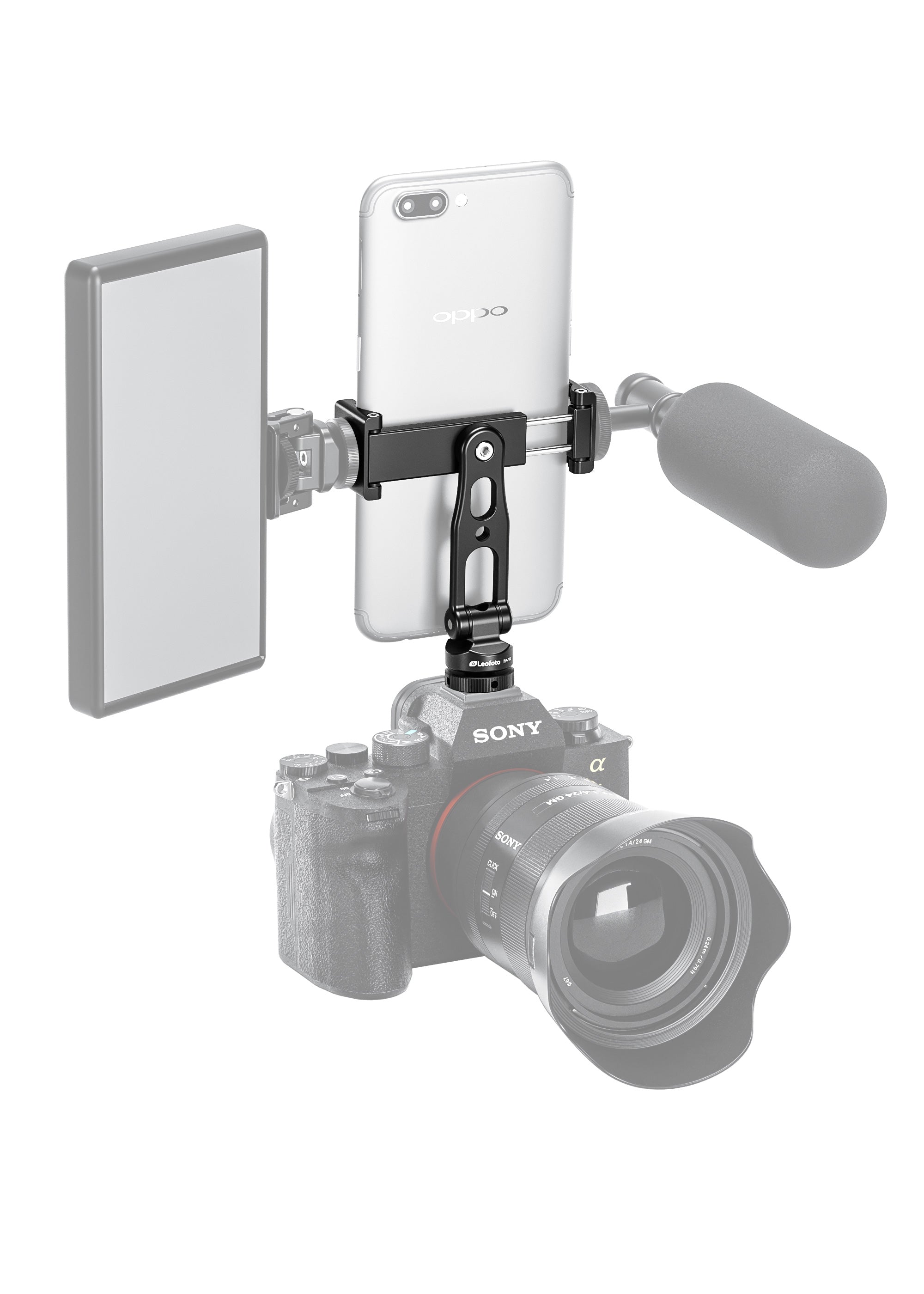 Leofoto FA-18 Phone Clamp with Cold Shoe