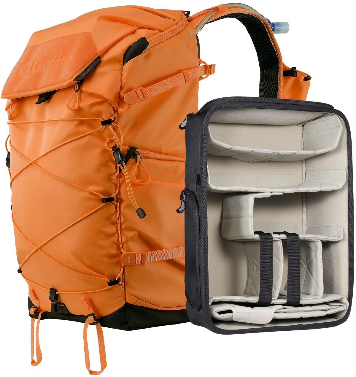Leofoto 35L All-in-One Travel & Outdoor Camera Backpack (Black / Yellow / Green)
