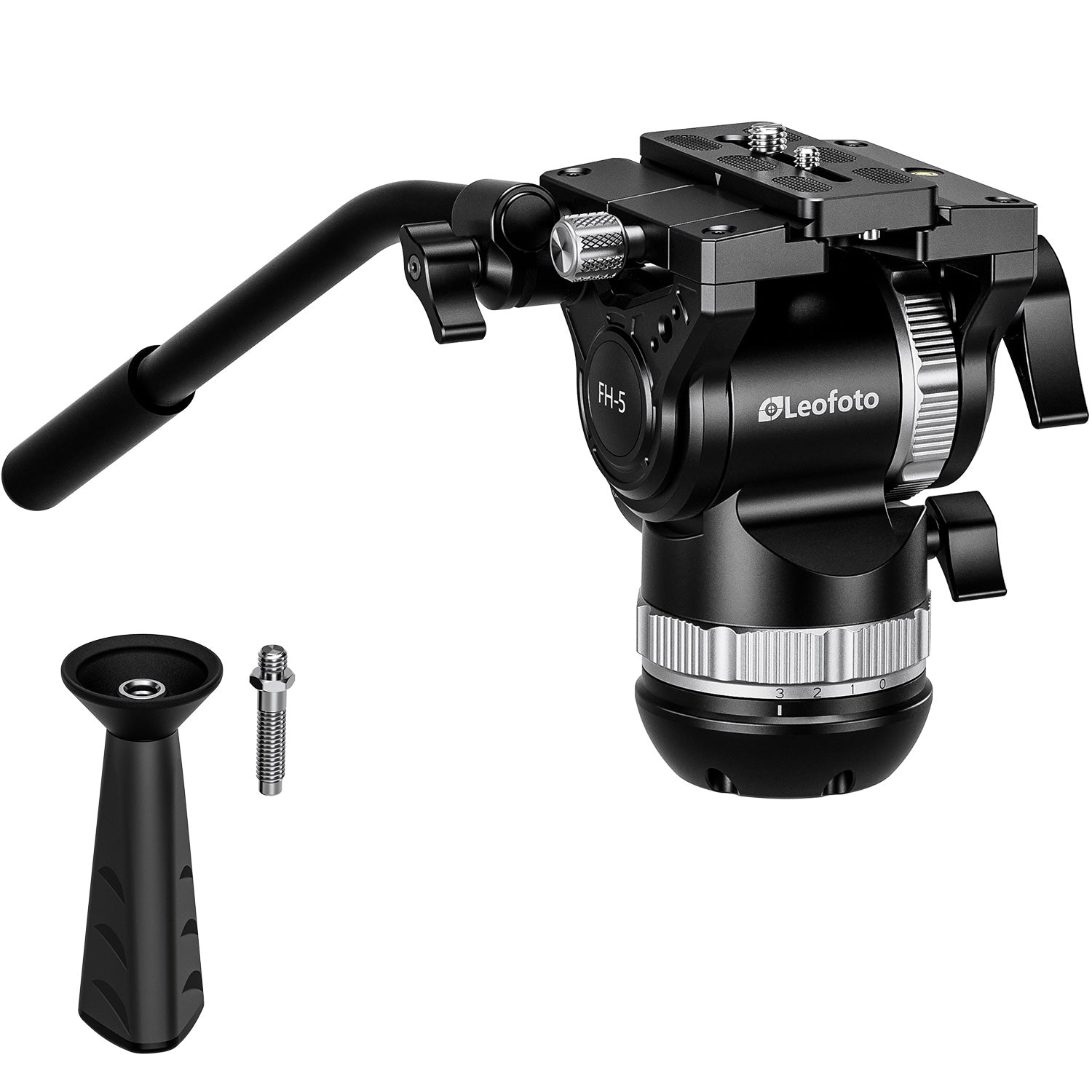 Leofoto FH-5 Professional Fluid Video Head (75mm Bowl & 3/8" Flat Base) - Arca Standard