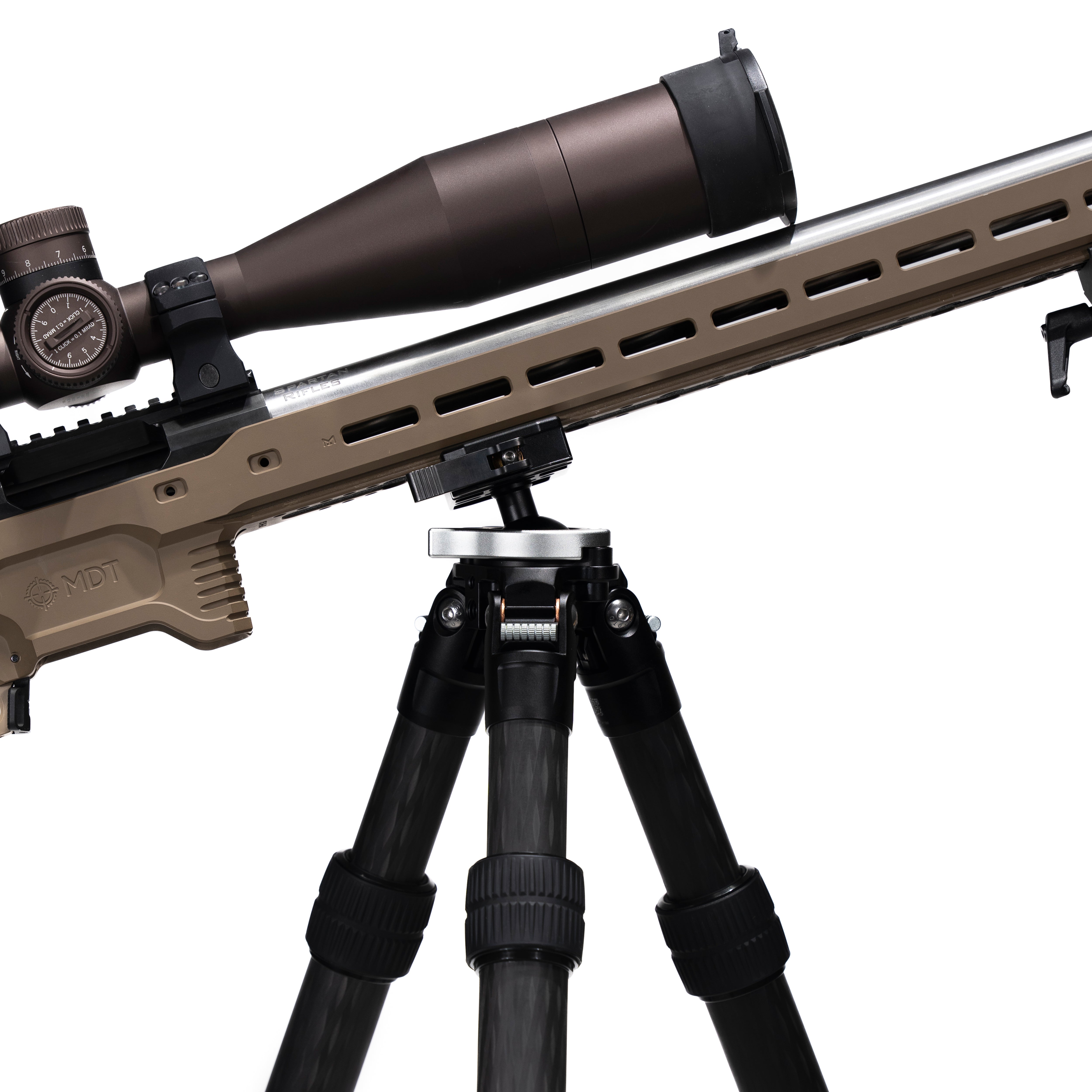 Leofoto STO-322CX Inverted Outdoors Series Carbon Fiber Tripod with Integrated Lever-Control Ballhead | Leg Tube Diameter: 32/36 mm