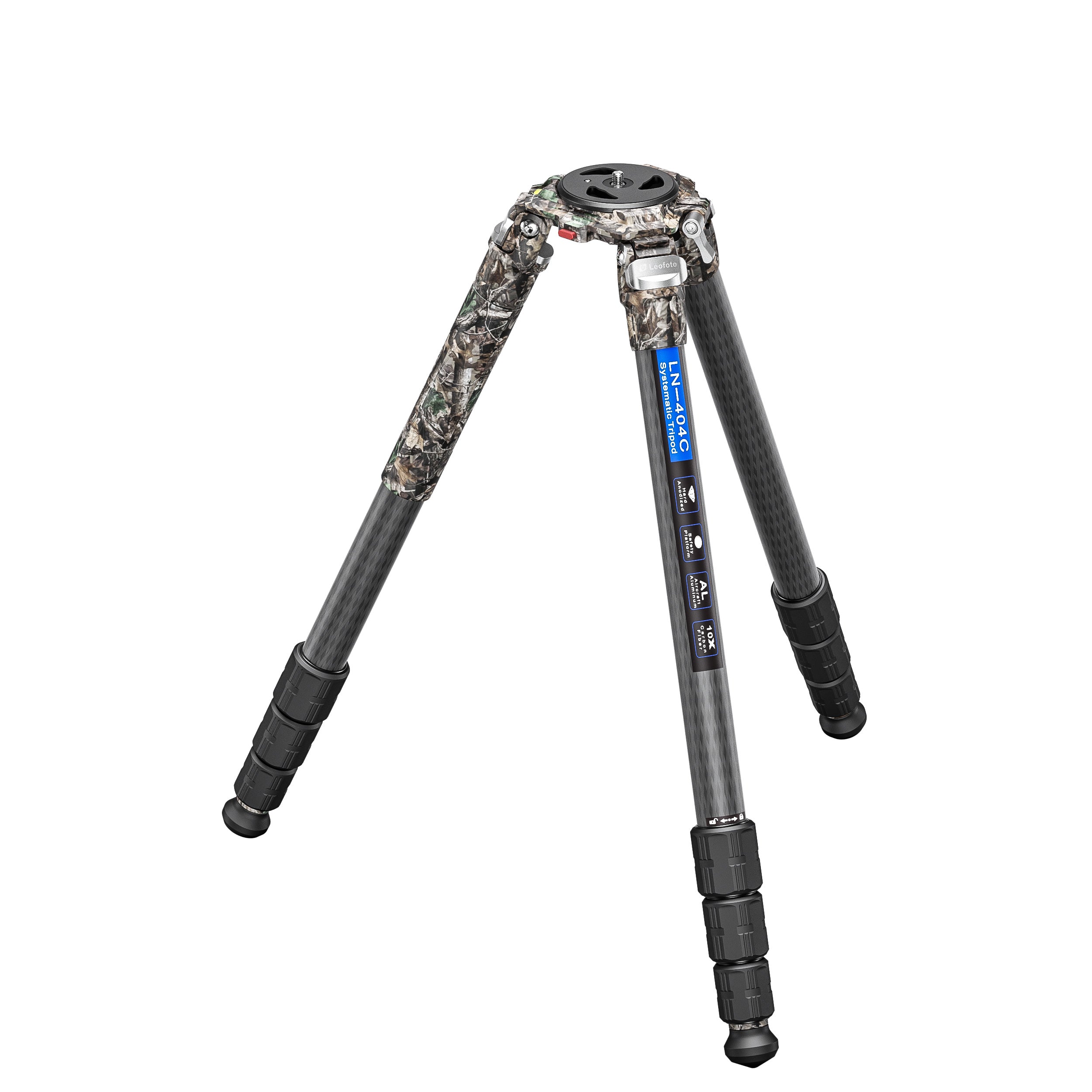 Leofoto LN-404C (Camo) Heavy Duty Tripod with 100mm Bowl+Platform & Ba