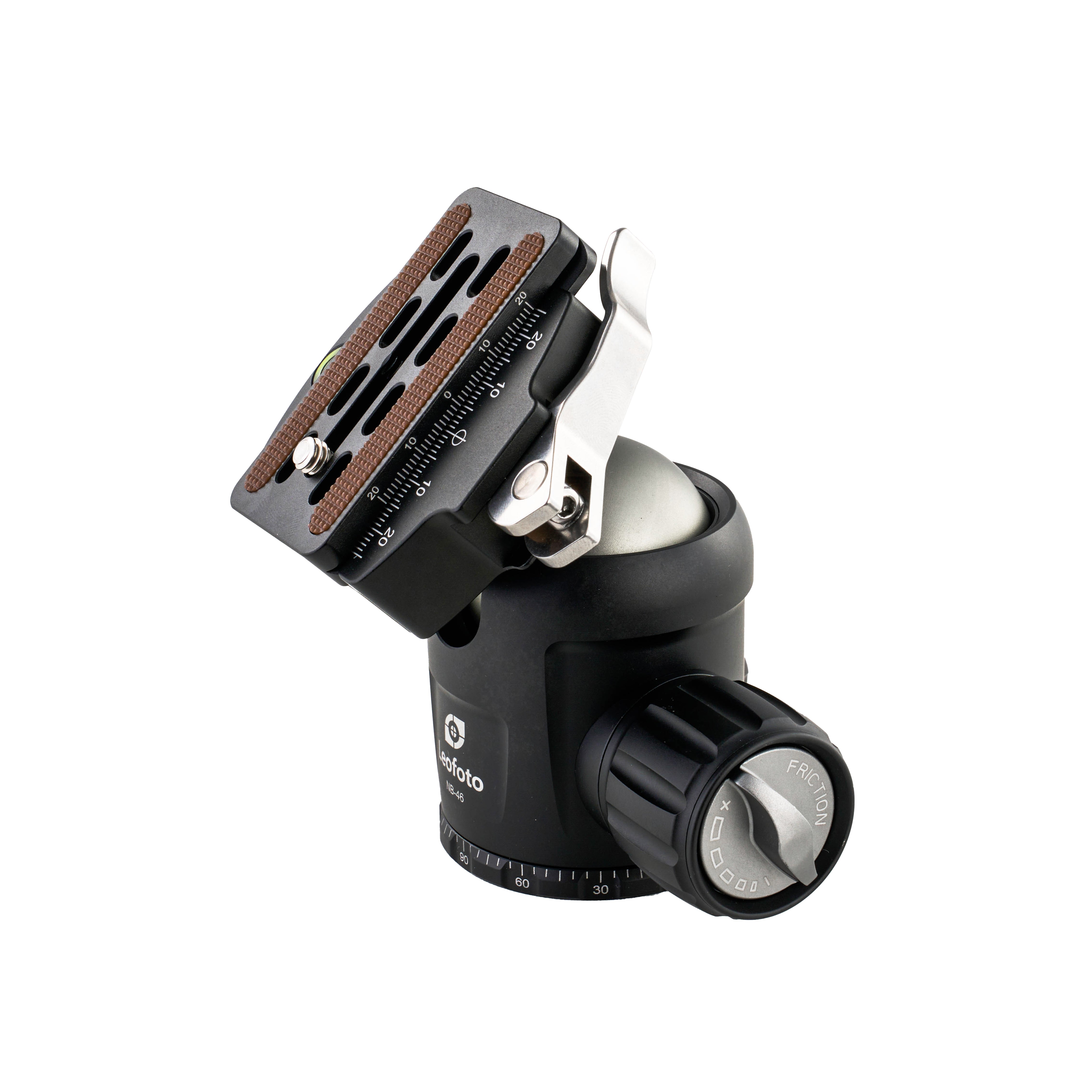 Leofoto NB-46LR Pro Ball Head with Lever-Release Clamp and QP-70N QR Plate | Arca Compatible