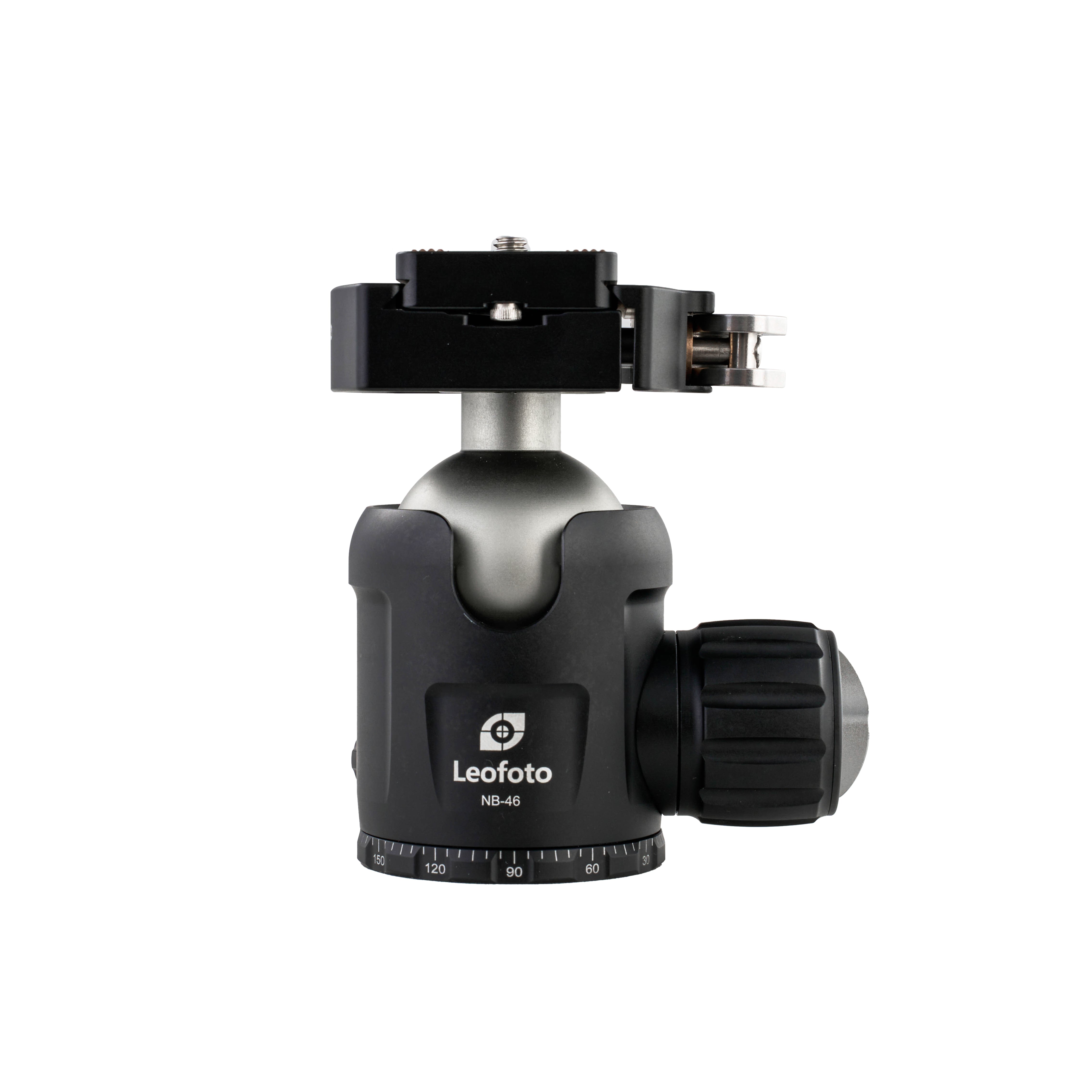 Leofoto NB-46LR Pro Ball Head with Lever-Release Clamp and QP-70N QR Plate | Arca Compatible