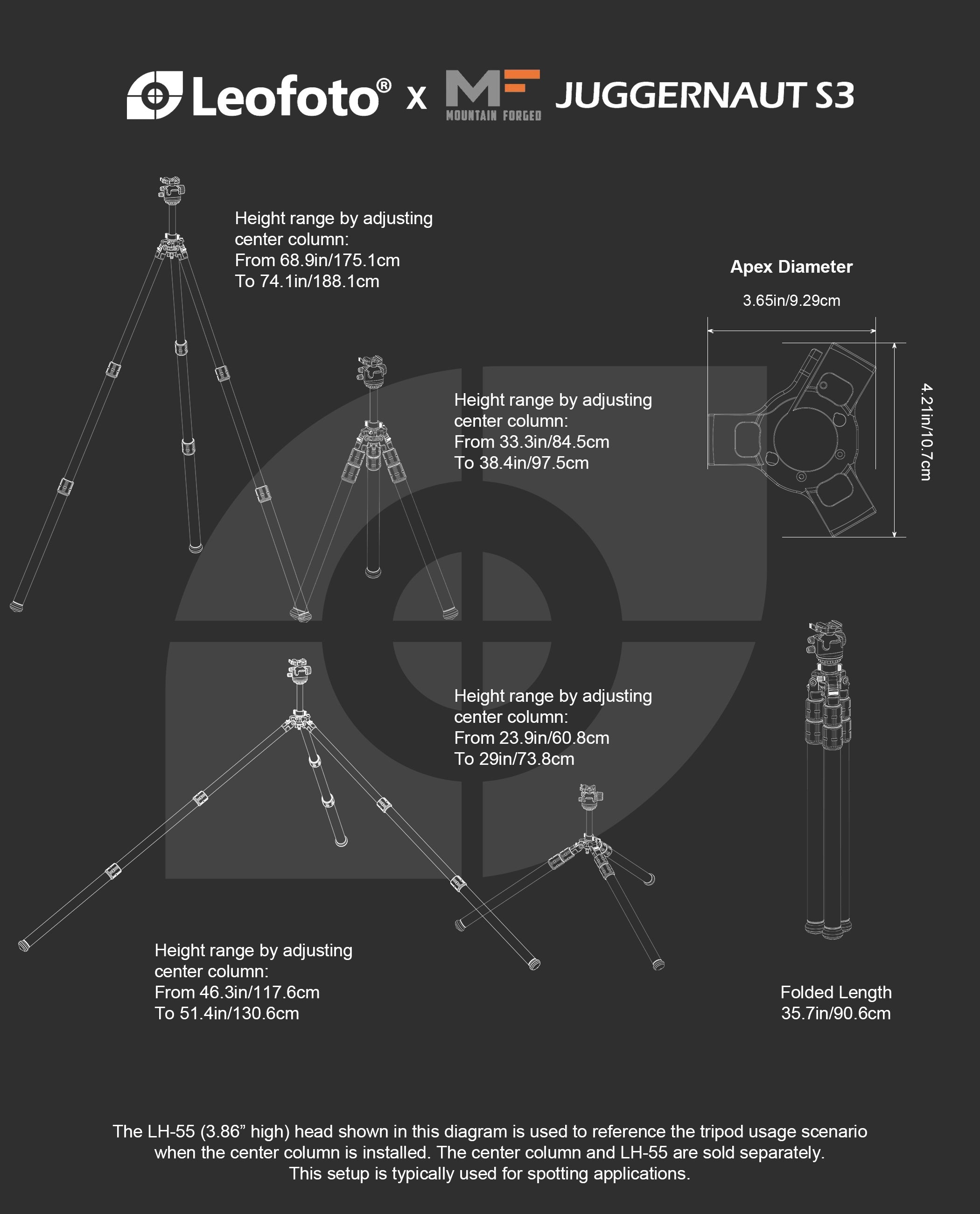 Leofoto X Mountain Forged Juggernaut S3