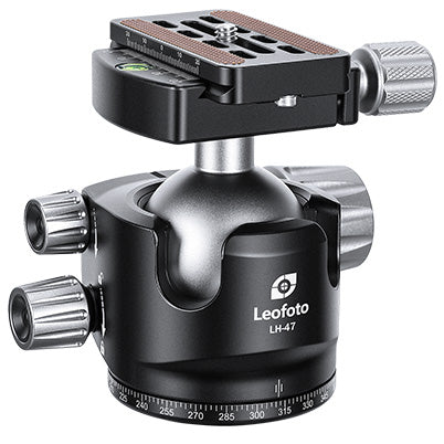 Leofoto LH-47 Low Profile Ball Head + QR Plate | Arca Compatible