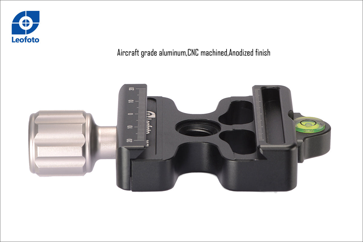 Leofoto DC-50 + BPL-50N Quick Release Clamp Screw-Knob with Plate Compatible with ARCA / Manfrotto RC2