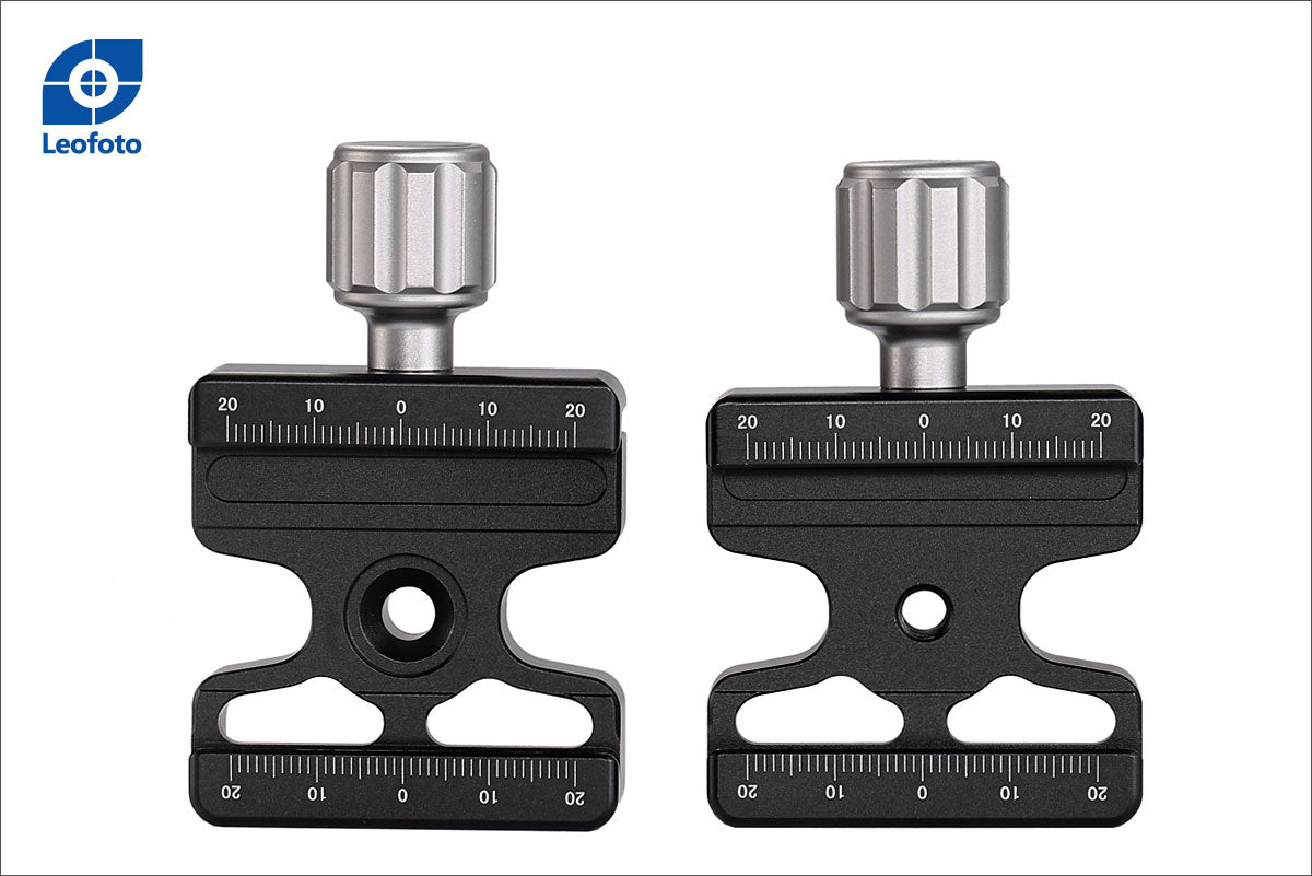 Leofoto DDC-50 + BPL-50N Bidirectional Subtend Double Clamp MINI CLAMP with Plate