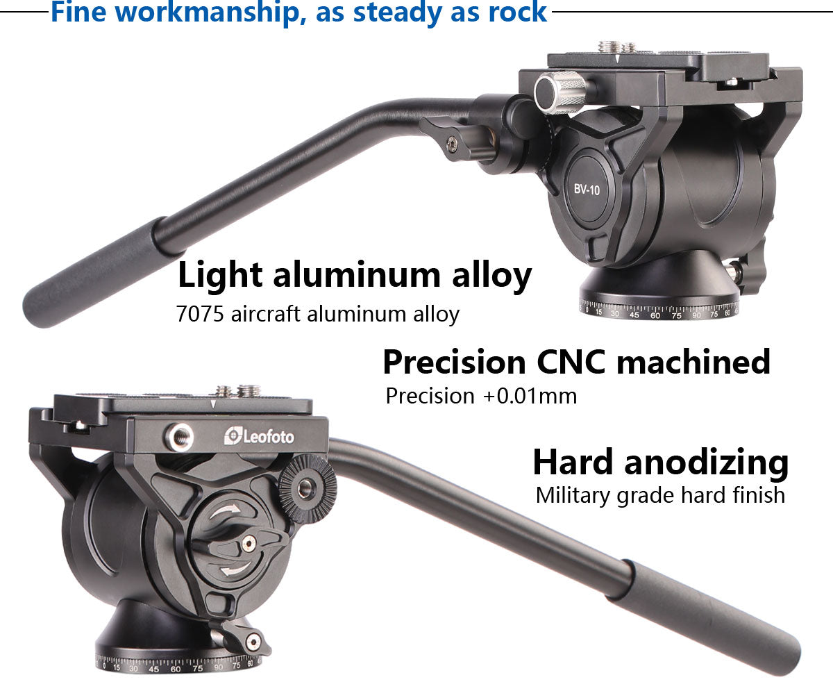 “Open Box" Leofoto BV-10 60mm Fluid Video Head with Arca-Compatible Clamp